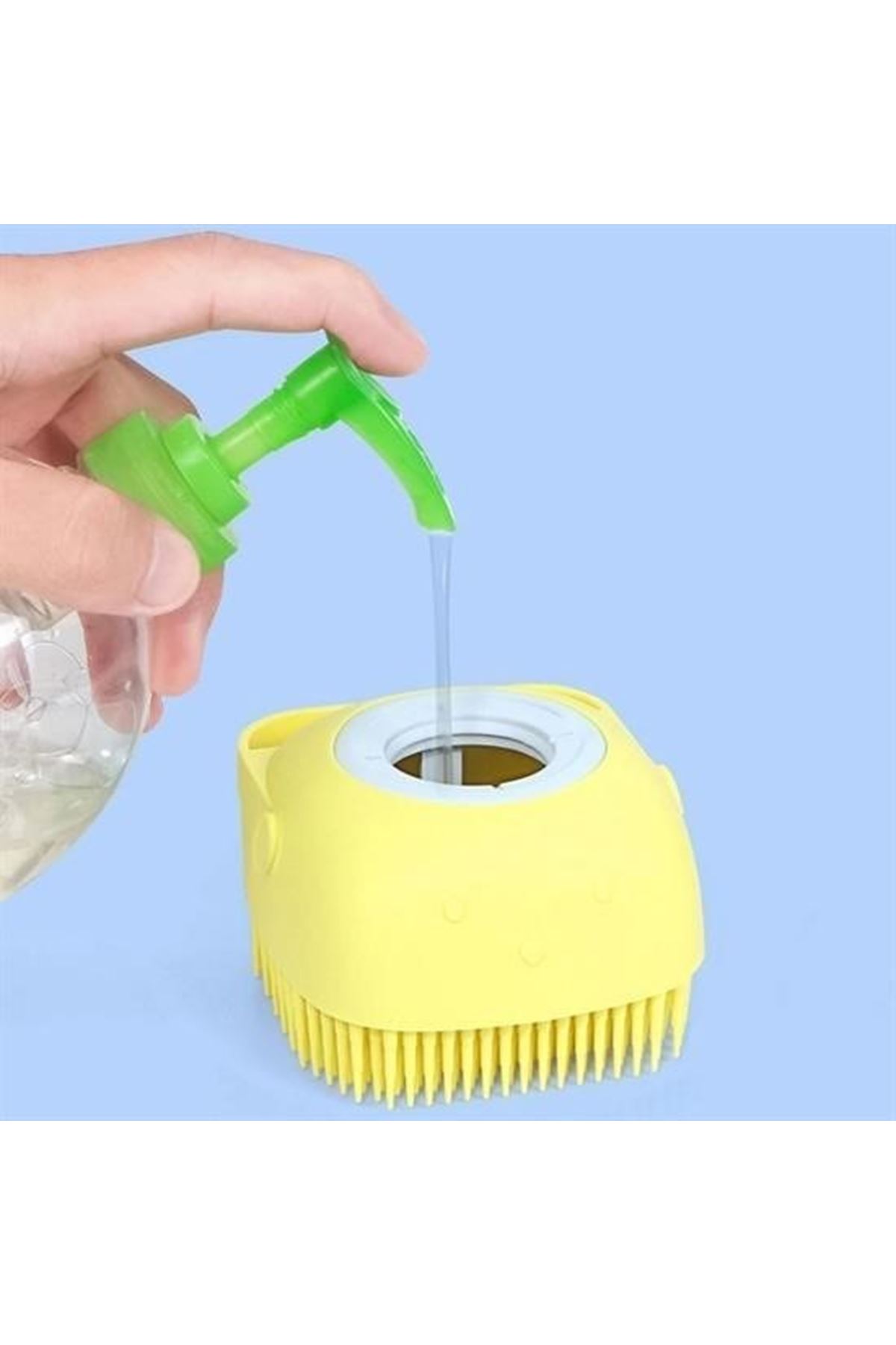 Tbl Dekor® Yumuşak Silikon Malzemeli Esnek Jel Hazneli Masaj Fonksiyonlu Etkili Banyo Duş Kese Lifi