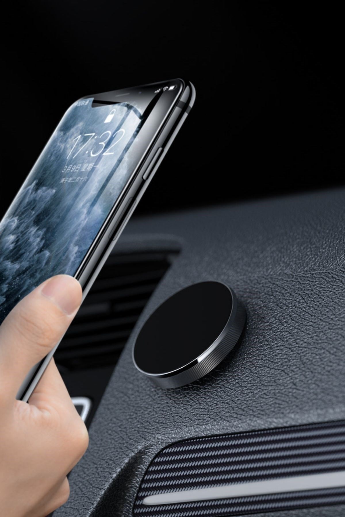 Tbl Dekor® Tüm Modellerle Uyumlu Manyetik Araç İçi Telefon Tutucu Çok Amaçlı Güçlü Mıknatıs Tutucu