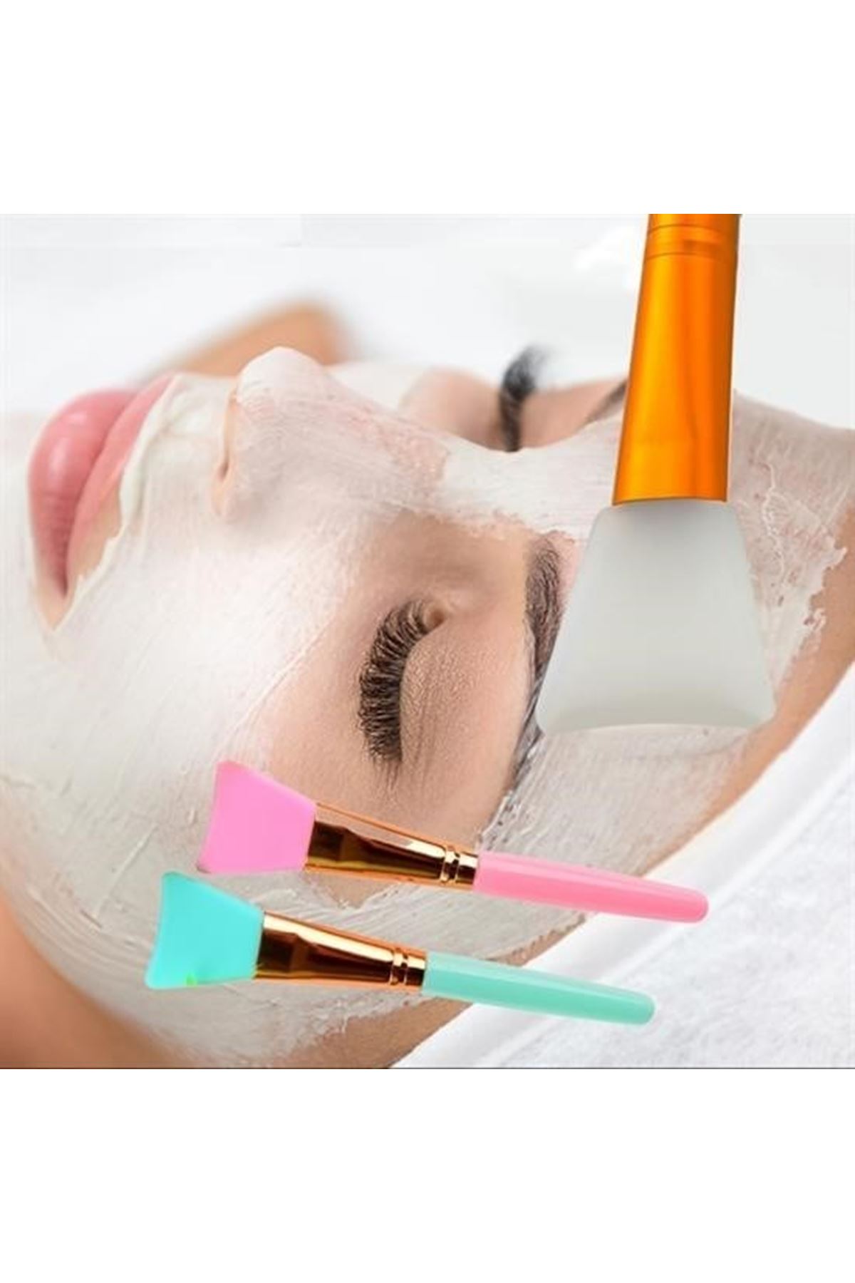 Tbl Dekor® 2li Silikon Temizlemesi Kolay Kullanılabilen Yüz Cilt Bakımı Maske Ve Krem Spatulası