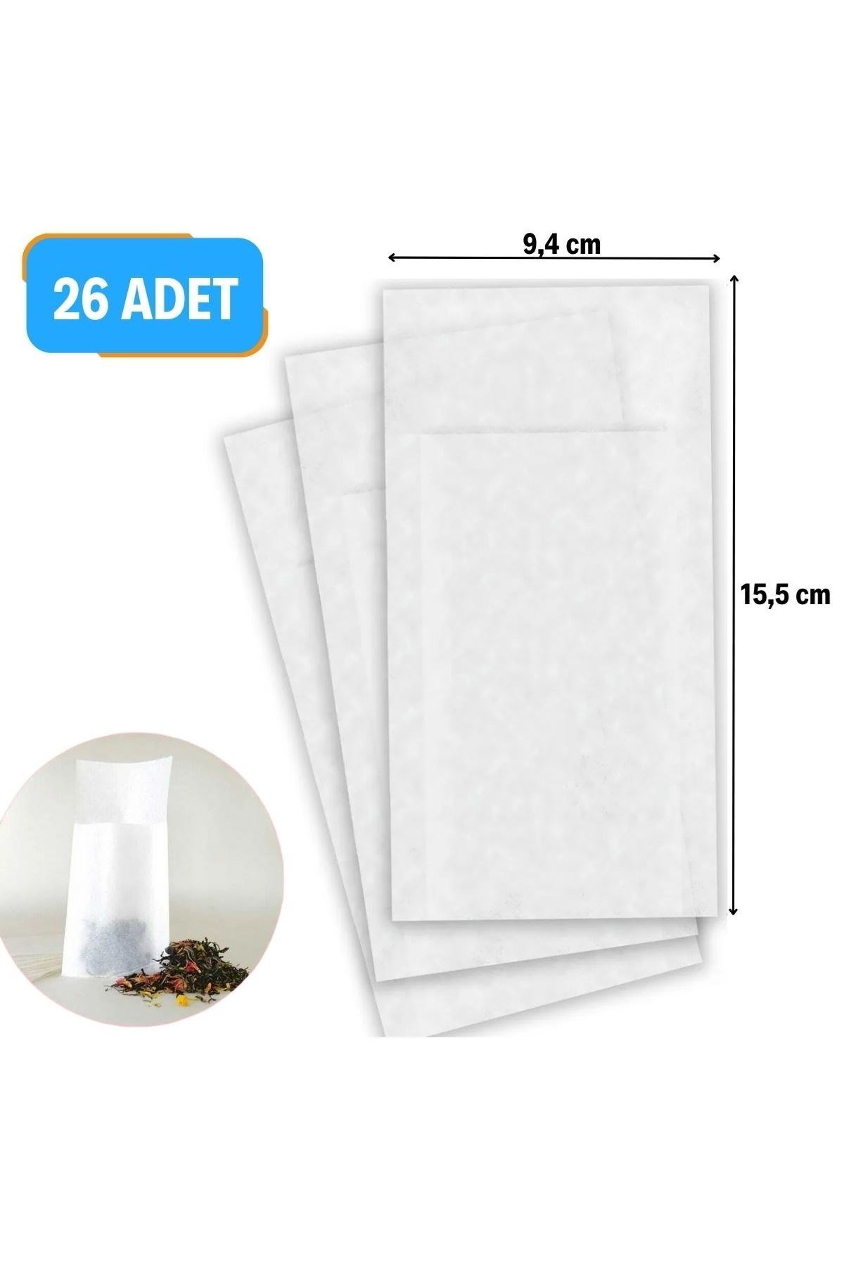 Tbl Dekor® 26 Adet Pratik Kullan At Çay,Bitki Çayı,Filtre Kahve Demleme Poşeti Süzgeci