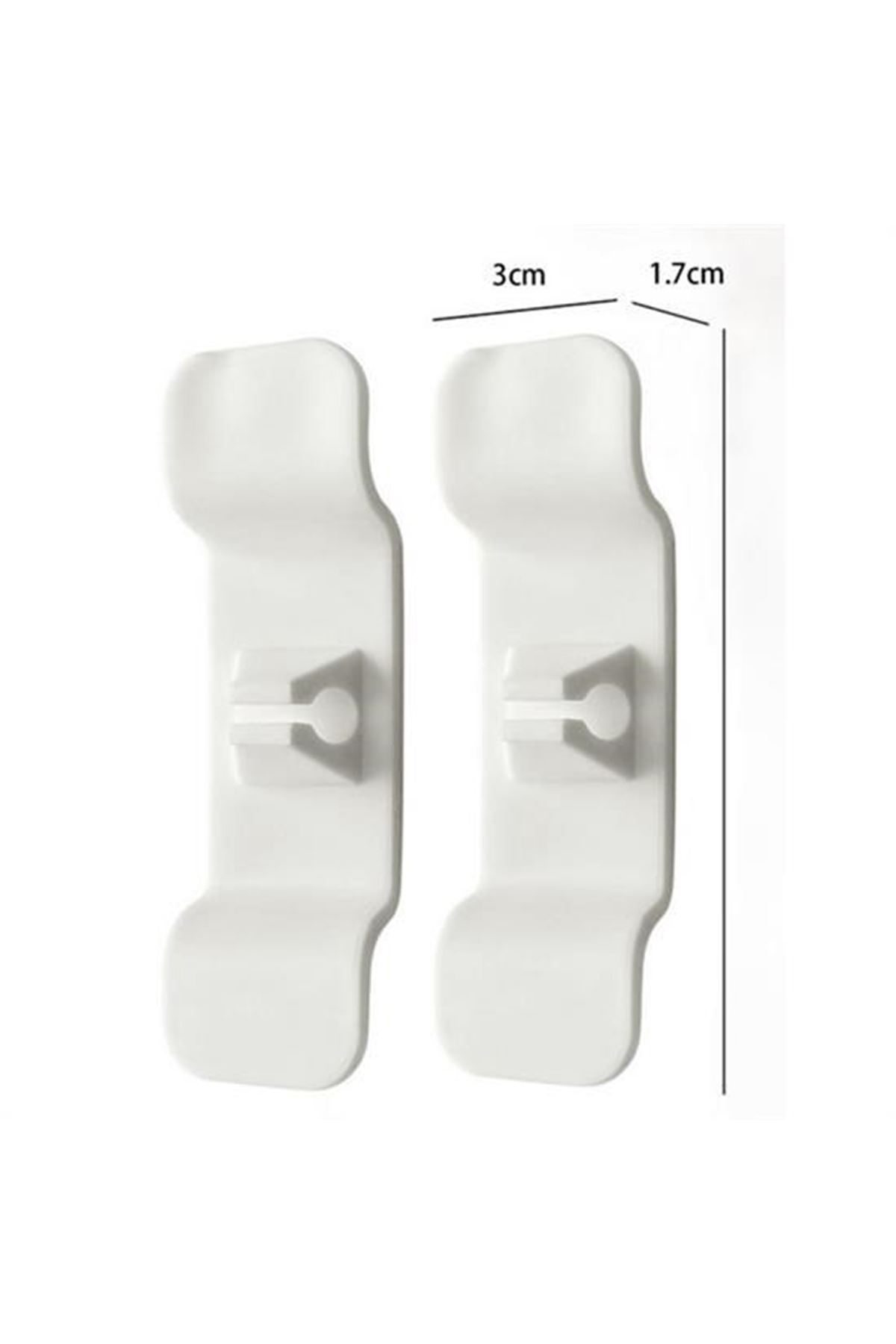 Tbl Dekor 6'lı Pratik Kablo Toparlayıcı Yapışkanlı Klips Mutfak Air Fryer Kettle Kahve Tost Makinası