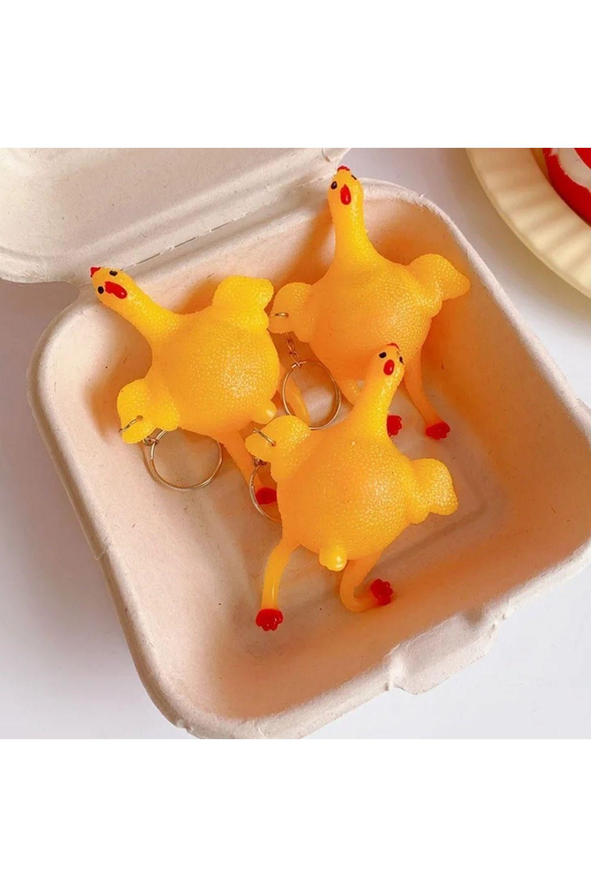 Tbl Dekor® Yumurtlayan Eğlenceli Tavuk Anahtarlık