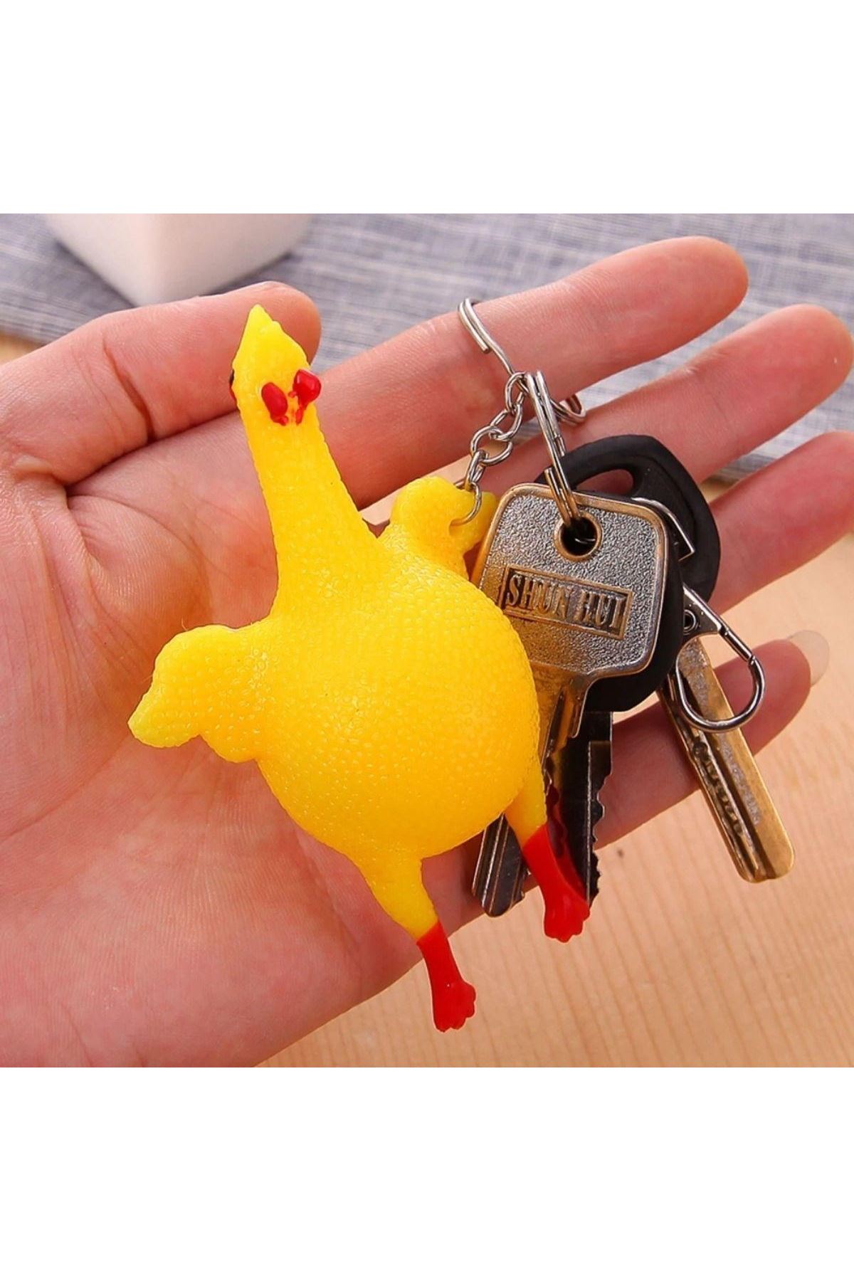 Tbl Dekor® Yumurtlayan Eğlenceli Tavuk Anahtarlık