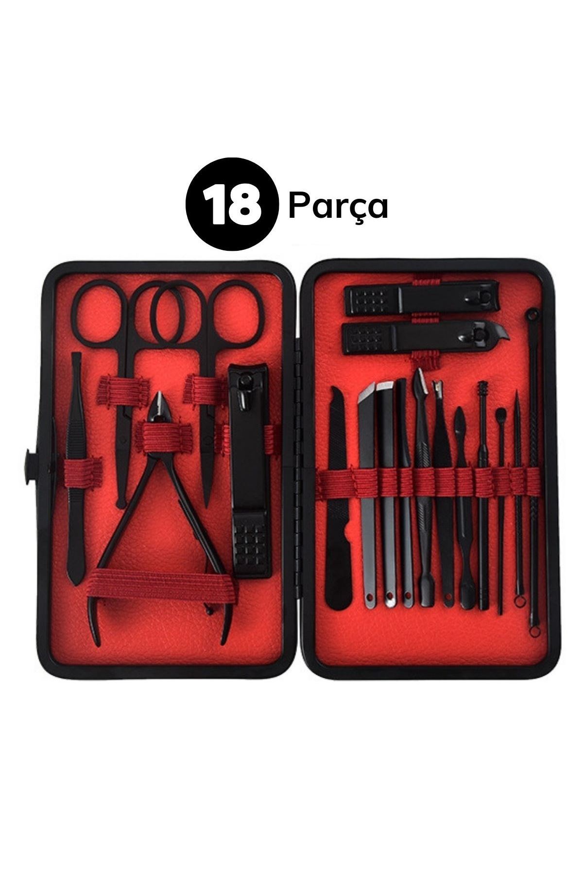 Tbl Dekor® 18 Parça Çanta Tipi Manikür Pedikür Tırnak Bakım Seti