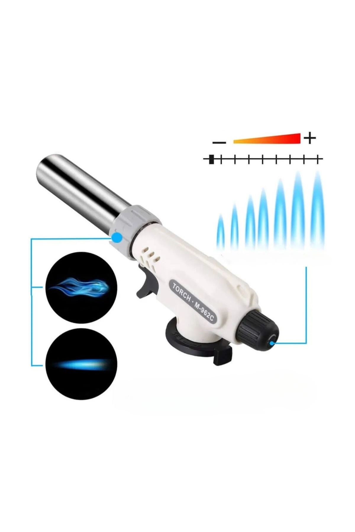 Tbl Dekor®  1300°C Çok Amaçlı Gaz Torch Çakmak - Mutfak, Mangal, Lehimleme Pürmüz Alev Tabancası