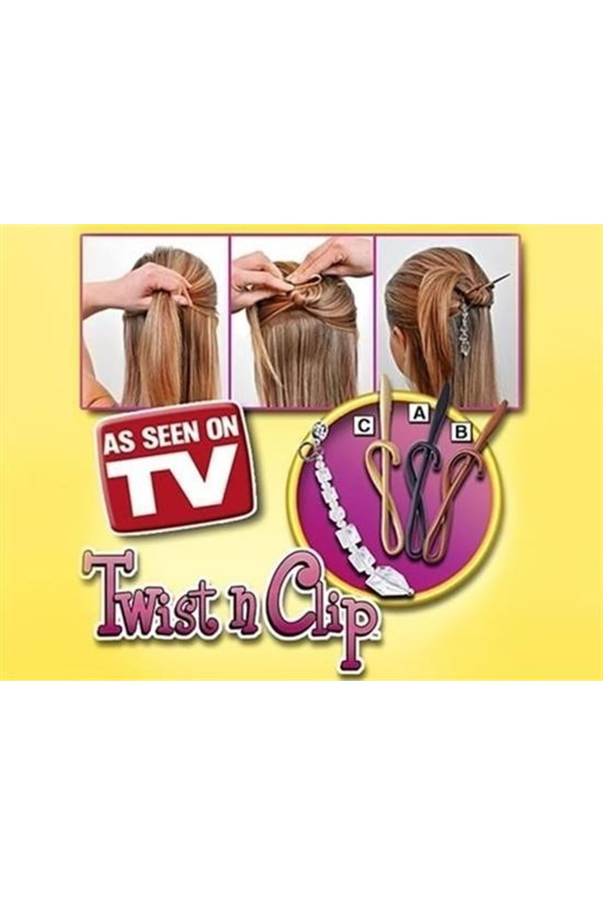 Tbl Dekor® Kolay Saç Toplama Örgü Yapma Tokası Saç Şekillendirme Seti