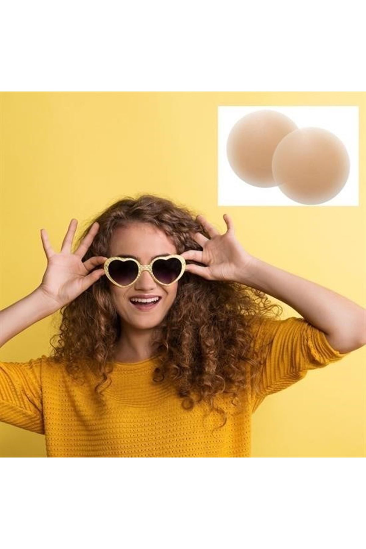 Tbl Dekor® Silikon Göğüs Ucu Kapatıcı Gizleyici Bant Aparat  Nipple Pad