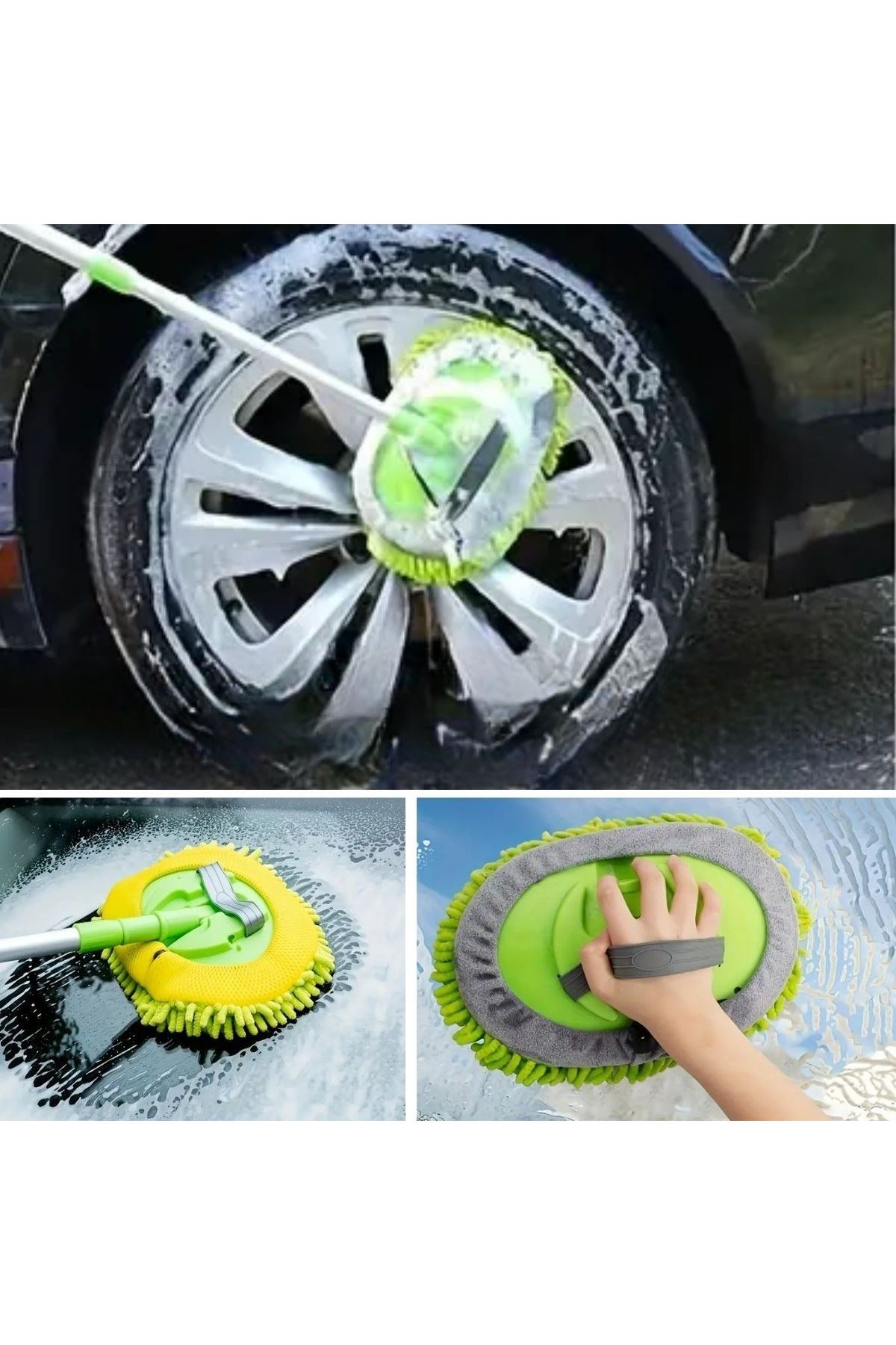 Tbl Dekor® Yedek Mikrofiber Bezli Oto Yıkama Mop Seti