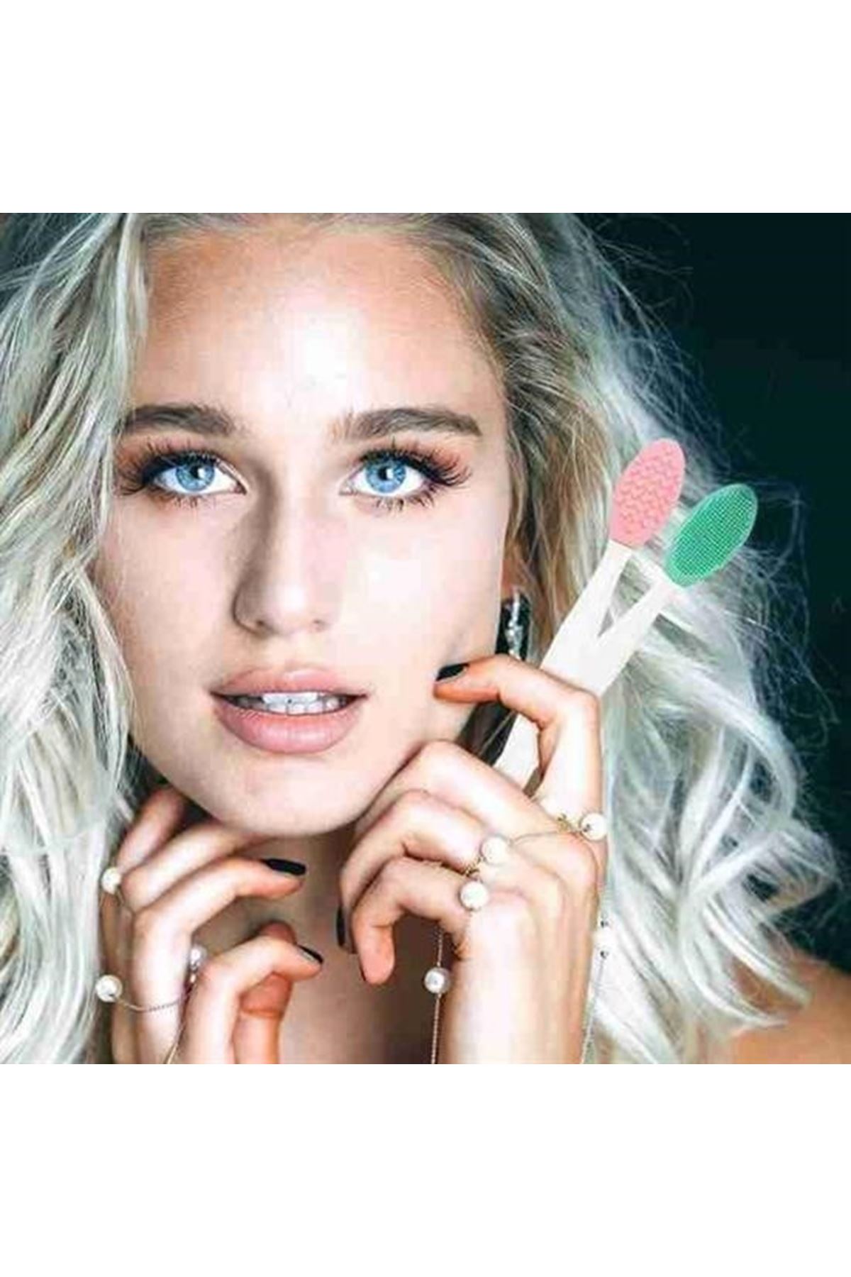 Tbl Dekor® 2 Adet Dudak Fırçası Peeling Etkili Gözenek  Siyah Nokta Temizleyici Akne Giderici Çift Yönl