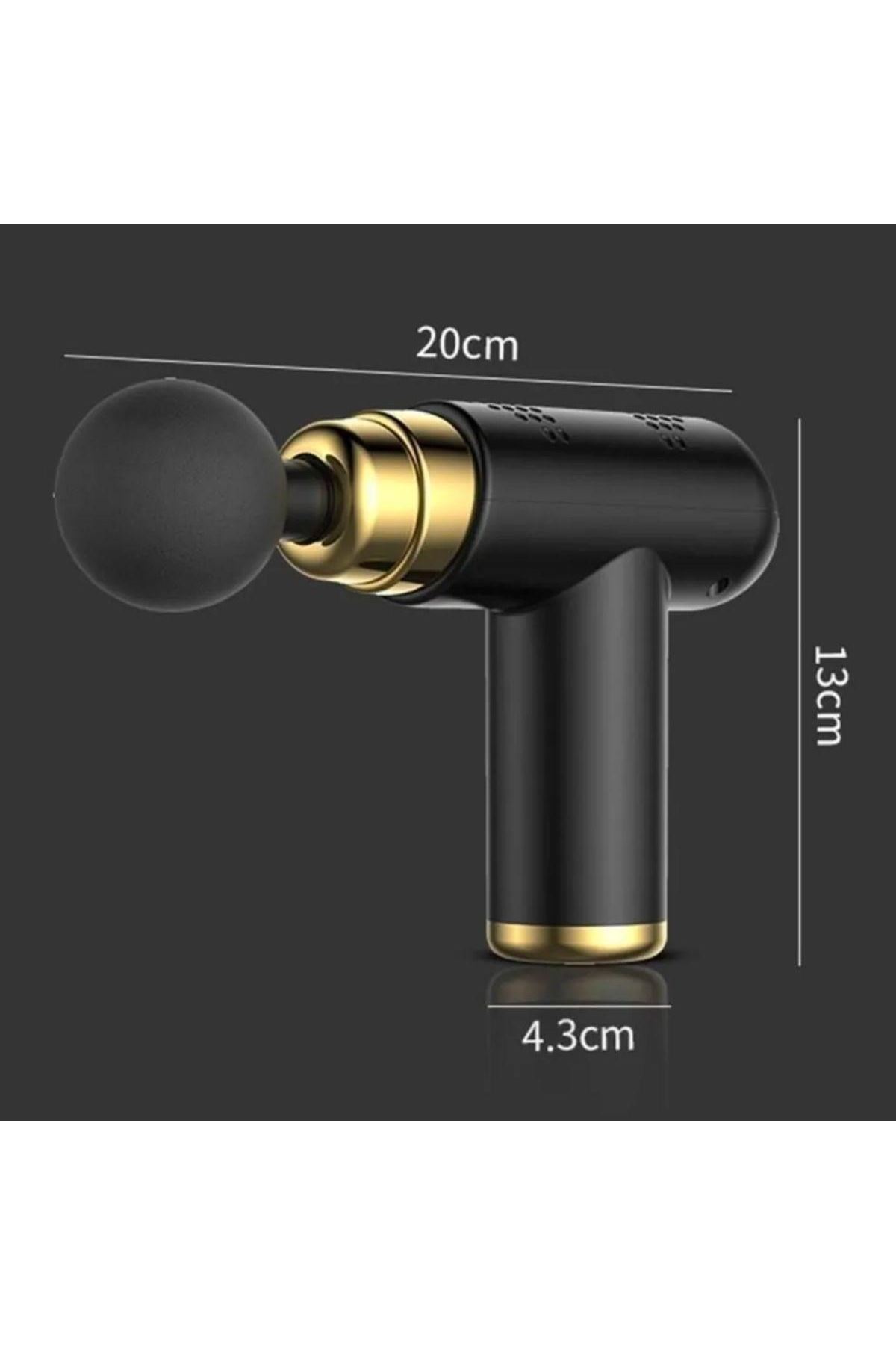 Tbl Dekor® 4 Başlıklı USB Şarj Olabilen Masaj Tabancası