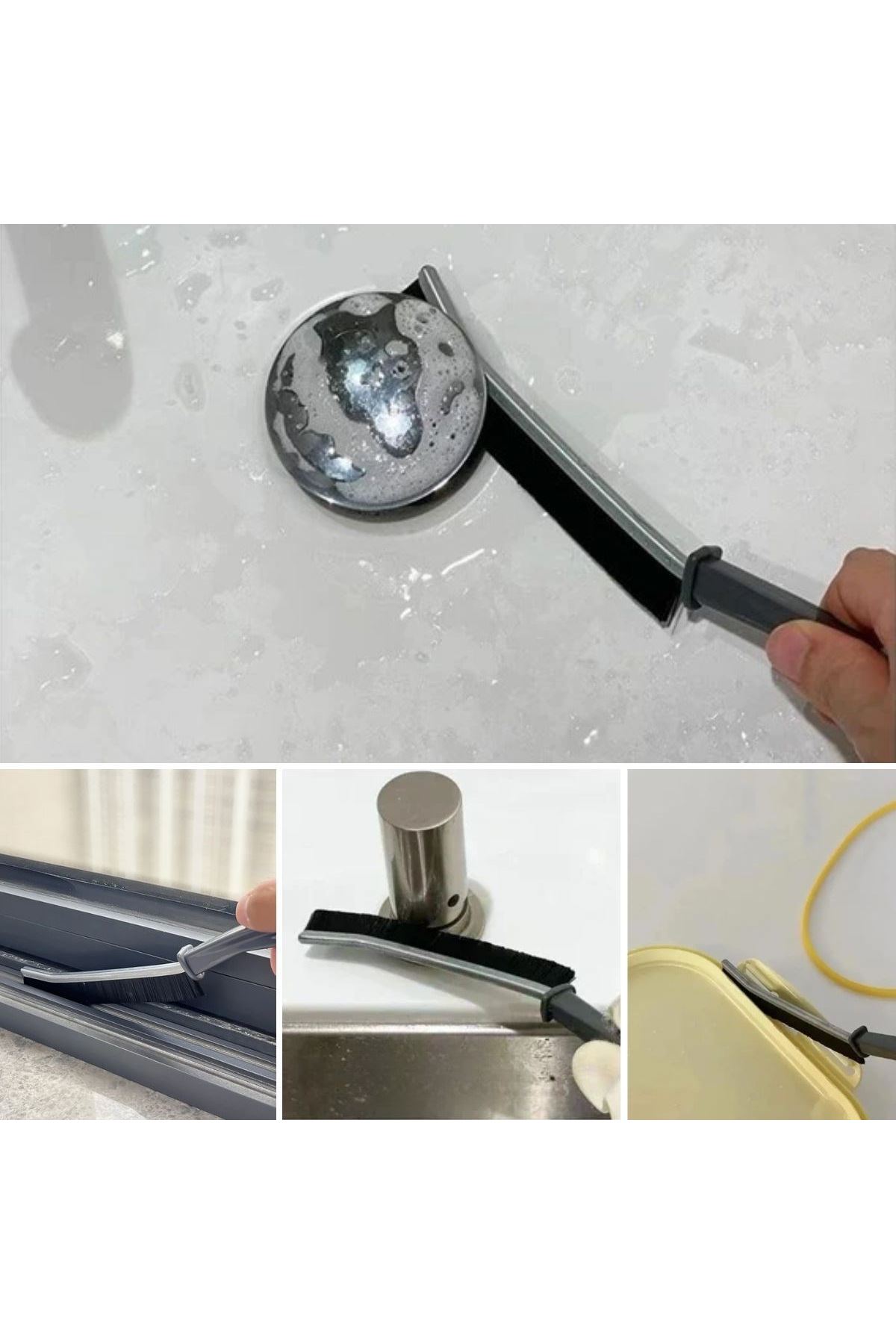 Tbl Dekor® 2li Çok Amaçlı Multi Ince Temizlik Fırçası Derz Arası Banyo Mutfak Lavabo Detay Temizleme Fırçası