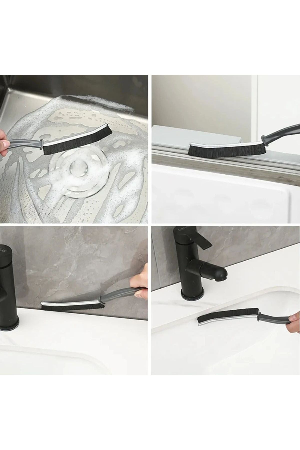 Tbl Dekor® 2li Çok Amaçlı Multi Ince Temizlik Fırçası Derz Arası Banyo Mutfak Lavabo Detay Temizleme Fırçası