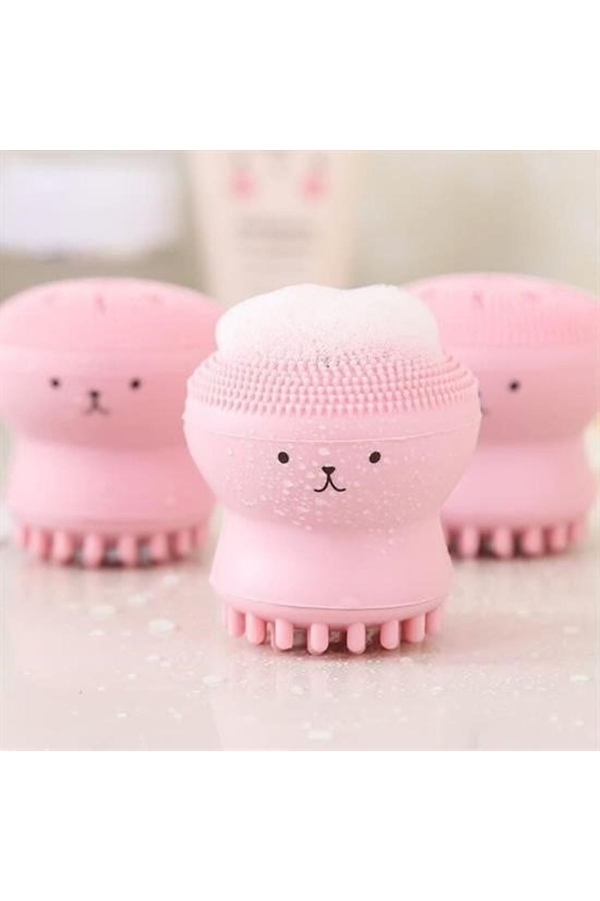 Tbl Dekor® Peeling Etkili Mini El Yüz Cilt Temizleme Fırçası Silikon Temizlenmesi Kolay  Siyah Nokta Gi