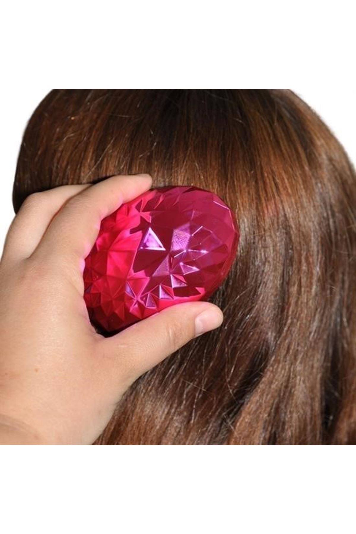 Tbl Dekor® Neon Pembe Düzleştirici Tarak Geniş AralıklıHer Saç Tipine Uygun Fırçalı Saç Düzleştirici