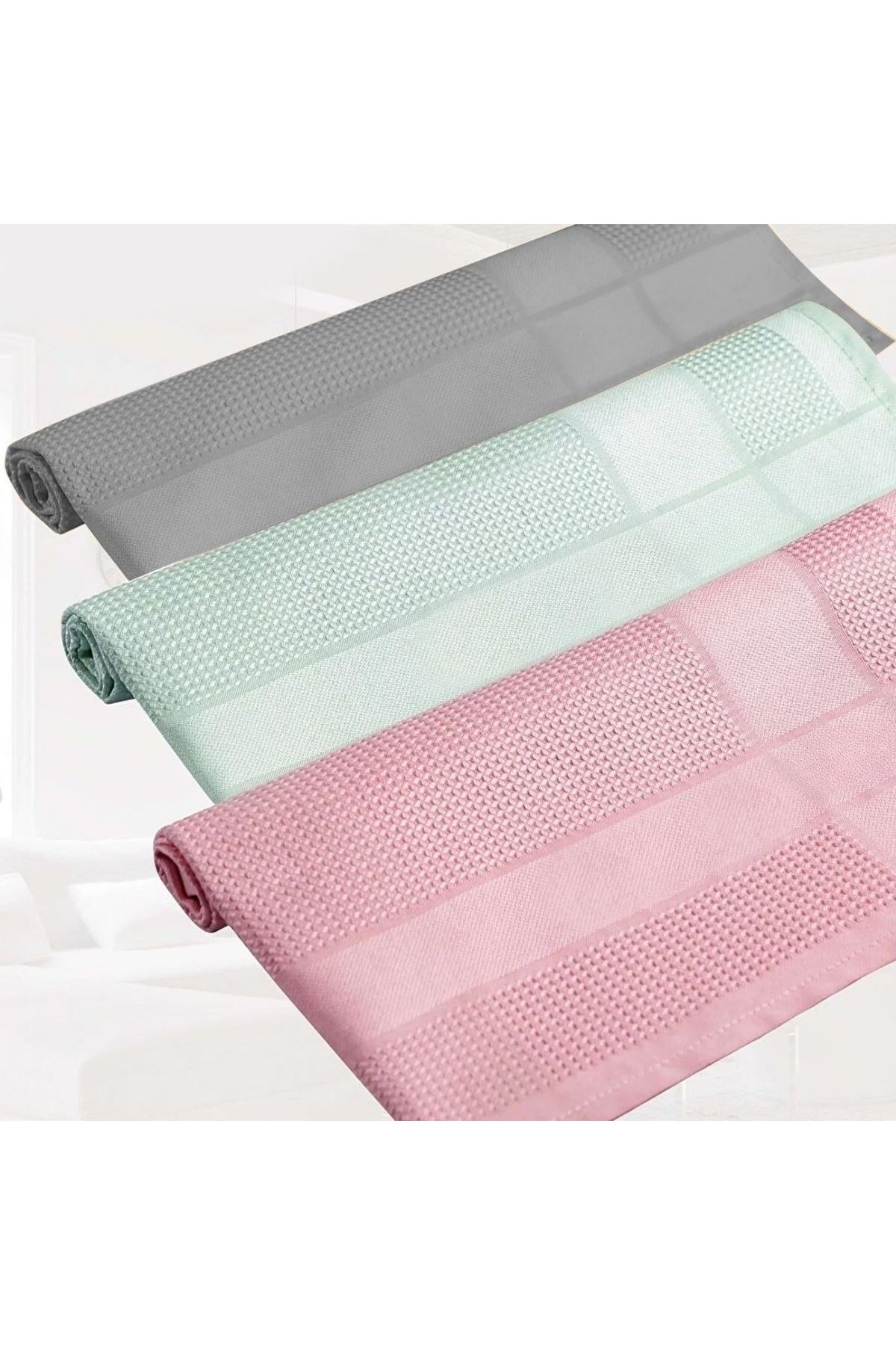 Tbl Dekor® İz Bırakmayan Mikrofiber Temizlik Bezi 3'lü Set Cam ve Ayna Silme Toz Alma Temizlik Bezi