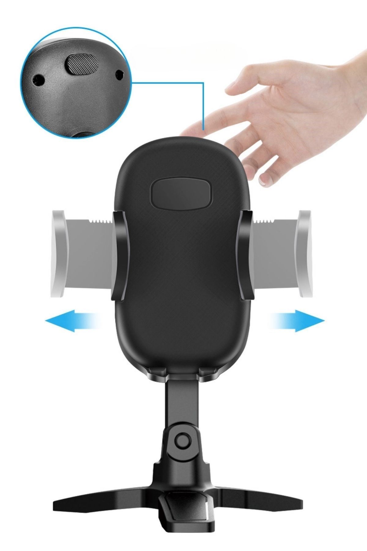 Tbl Dekor® Masaüstü Telefon Standı 360 Derece Dönebilen Başlıklı Ayaklı Telefon Tripodu