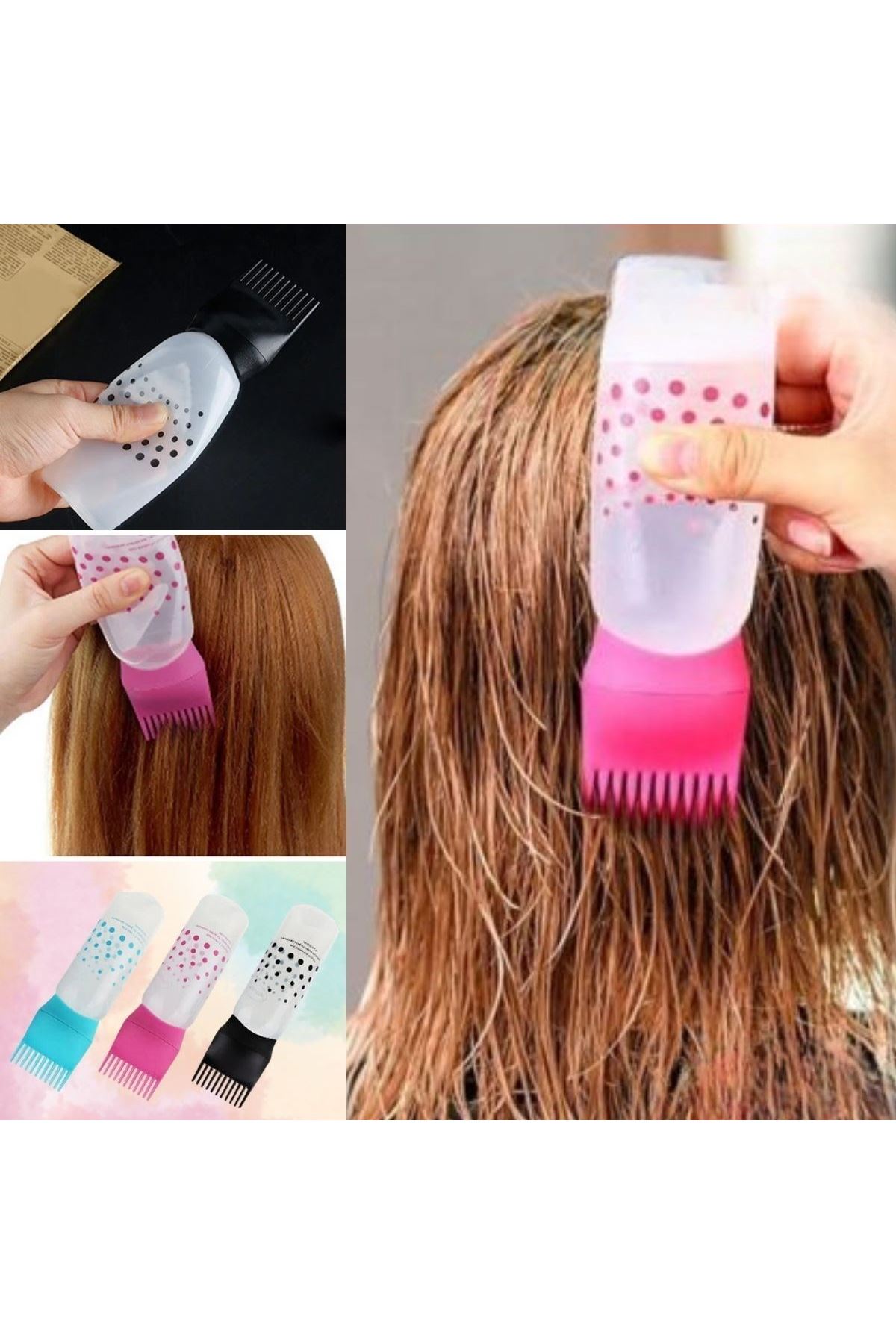 Tbl Dekor® Saç Boyama Aparatı Taraklı Saç Bakımı Krem Saç Yağı Uygulama Aparatı
