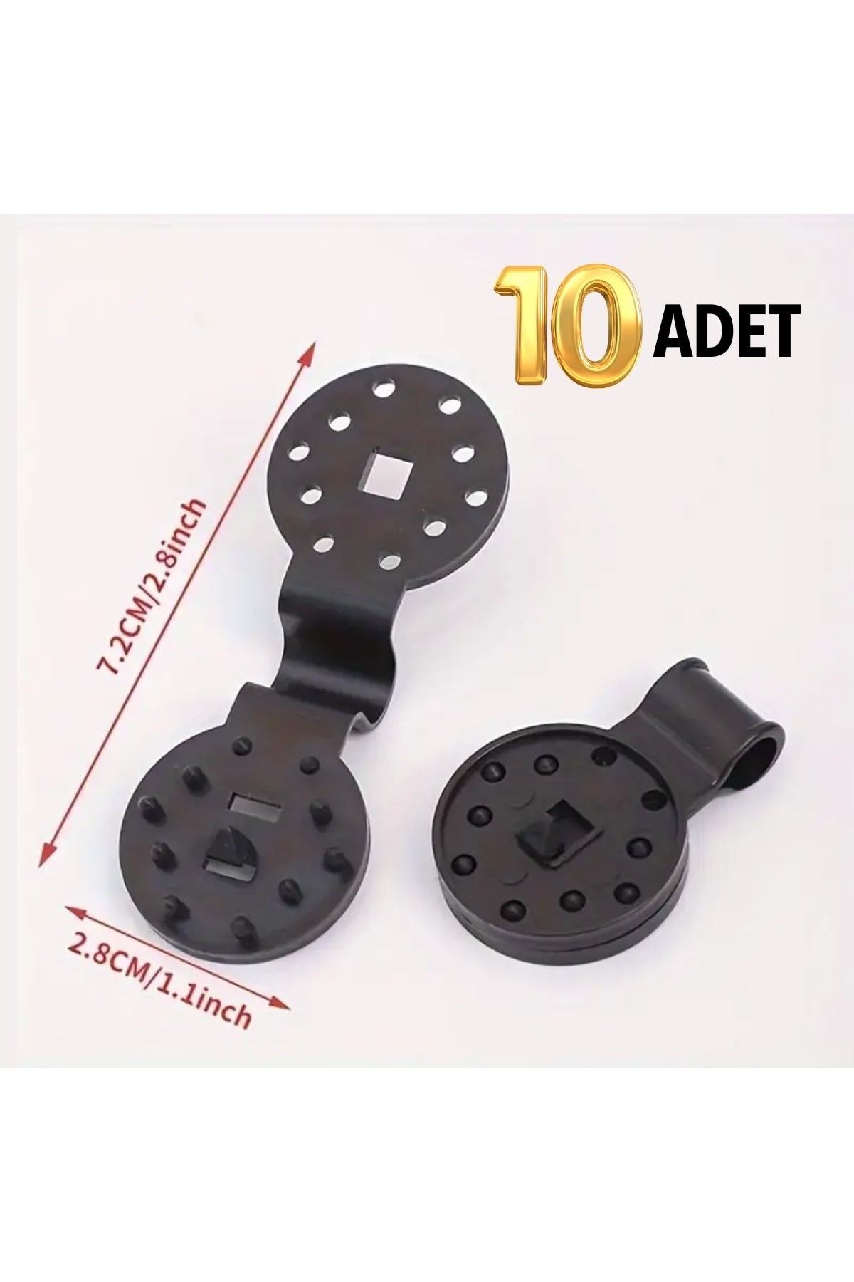 Tbl Dekor® 10 Adet Güneşlik Filesi Sabitleme Klipsleri, Gölgelik Bezi ve Brandalar İçin Dayanıklı Plastik Kelepçe Kancaları