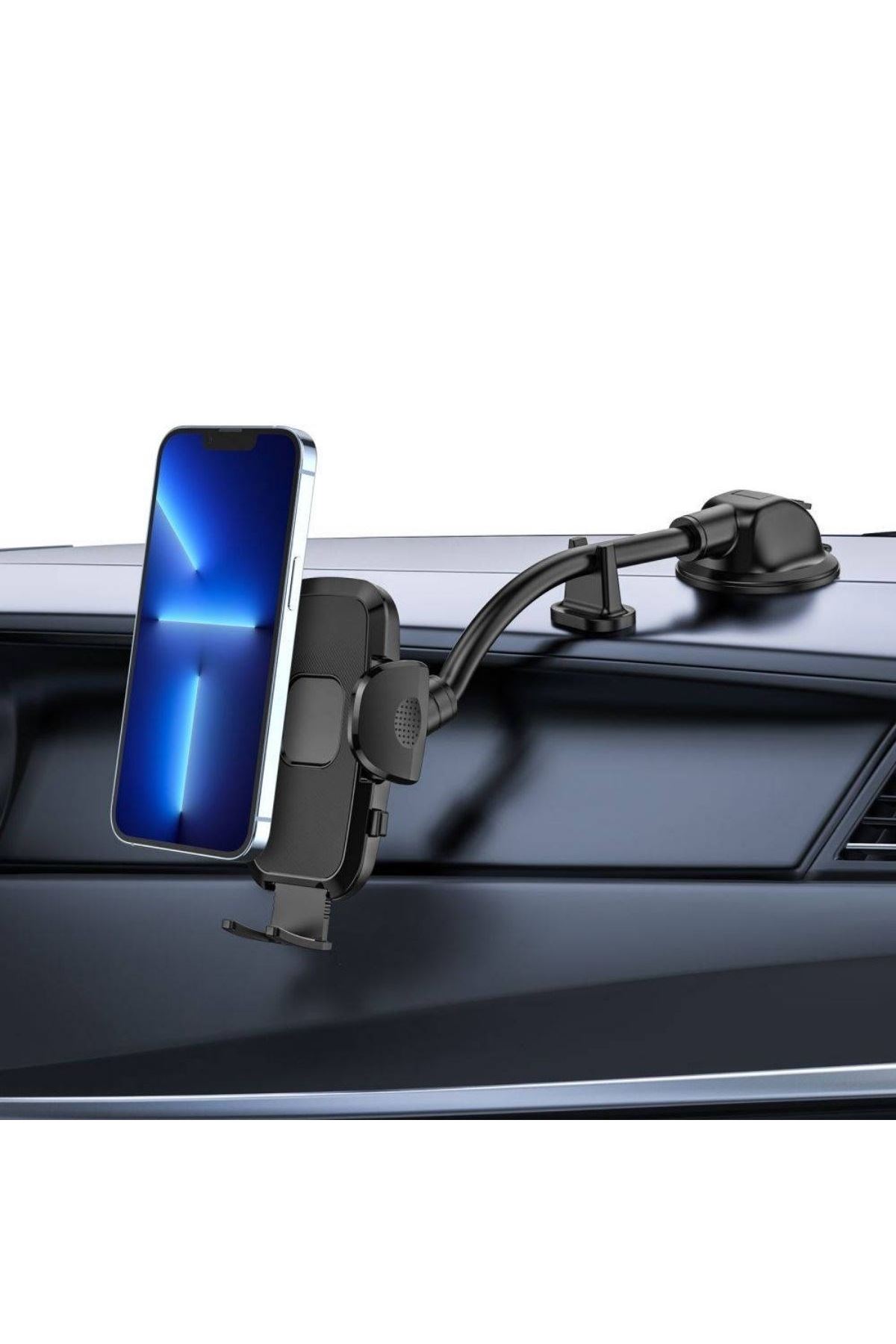 Tbl Dekor® Ayarlanabilir Vakum Kilitli Cam Ve Torpidoya Takılabilen Telefon Tutucu