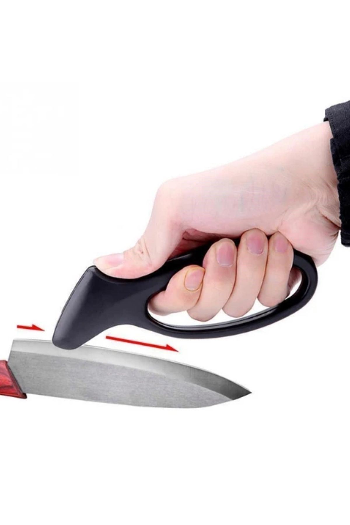 Tbl Dekor® Kolay Tutuş Saplı Paslanmaz Çelik Manuel Bıçak Bileme Aleti