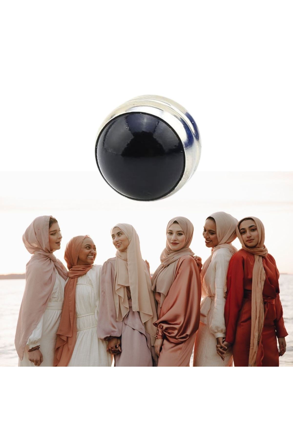 Tbl Dekor® Tekli Güçlü Mıknatıslı Eşarp Şal Mıknatısı