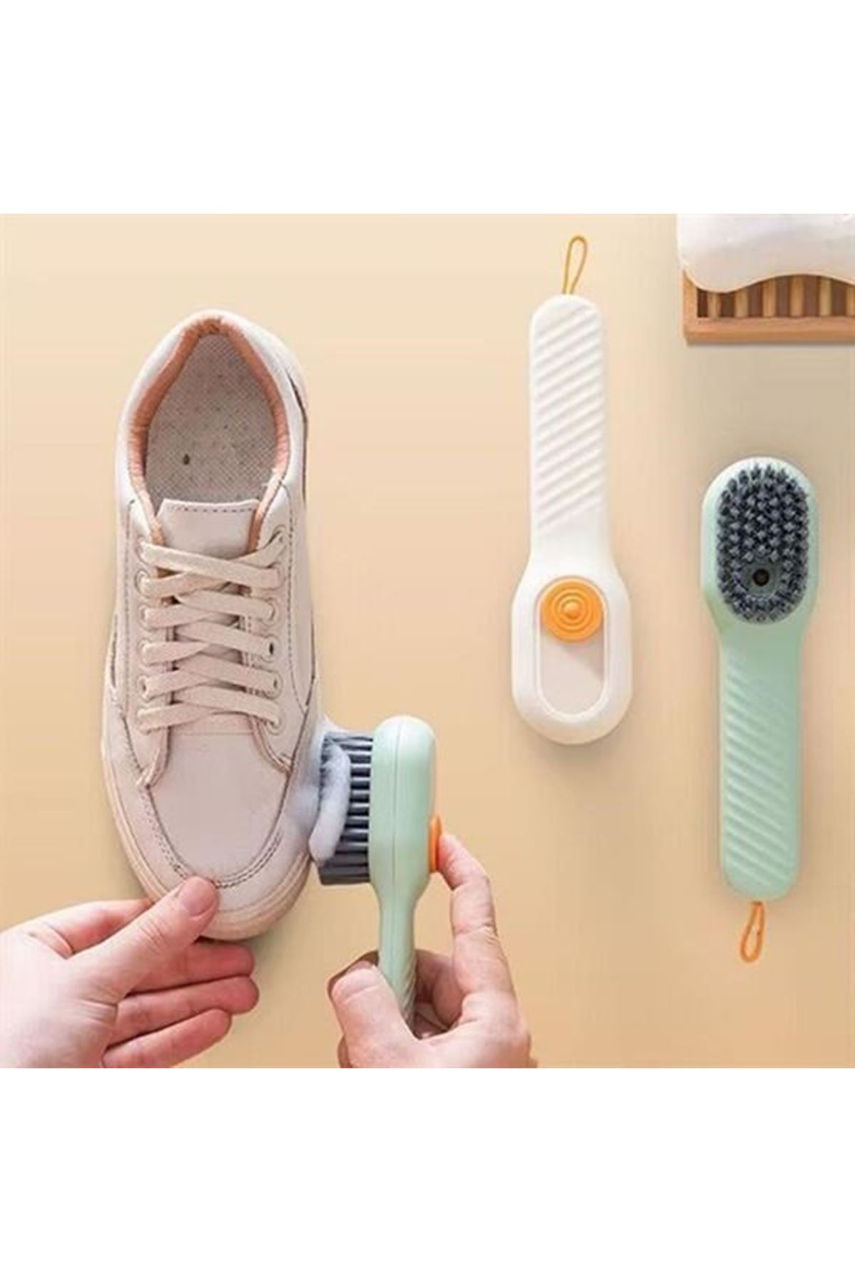 Tbl Dekor® Çok Amaçlı Deterjan Hazneli Pratik Ayakkabı, Bot Temizleme Yıkama Fırçası