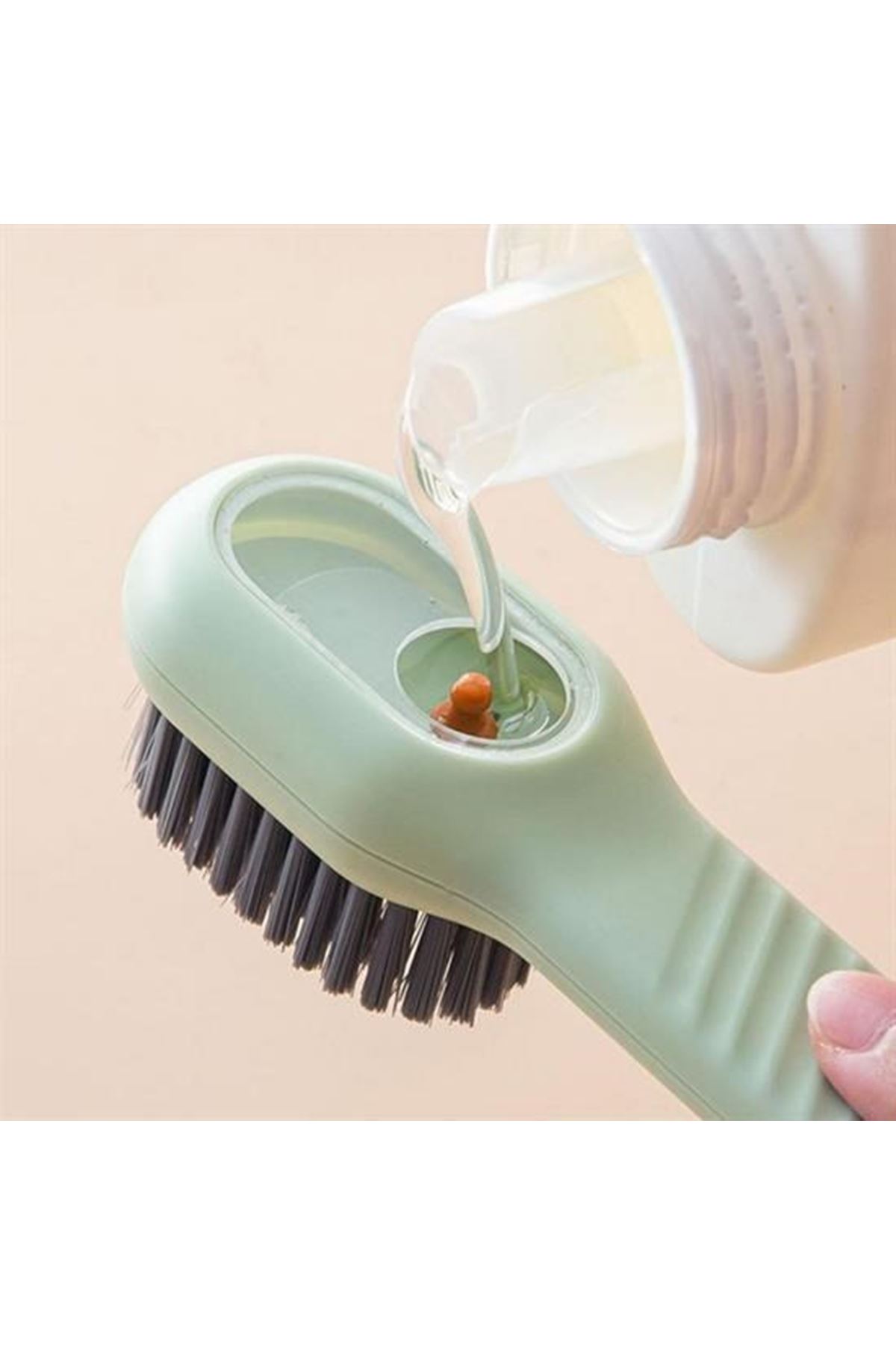 Tbl Dekor® Çok Amaçlı Deterjan Hazneli Pratik Ayakkabı, Bot Temizleme Yıkama Fırçası