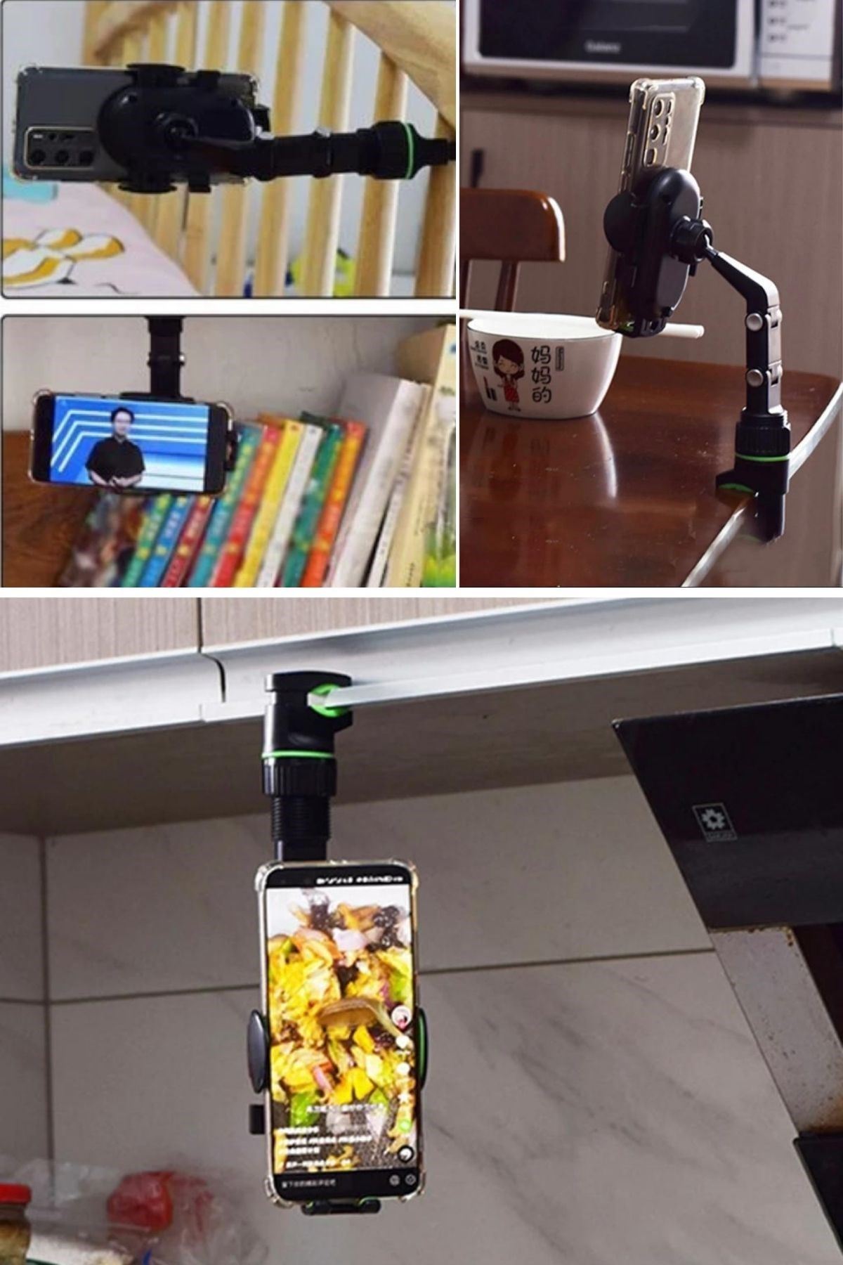 Tbl Dekor® Dikiz Aynasına Takılabilen Eklemli Telefon Tutucu Aparat