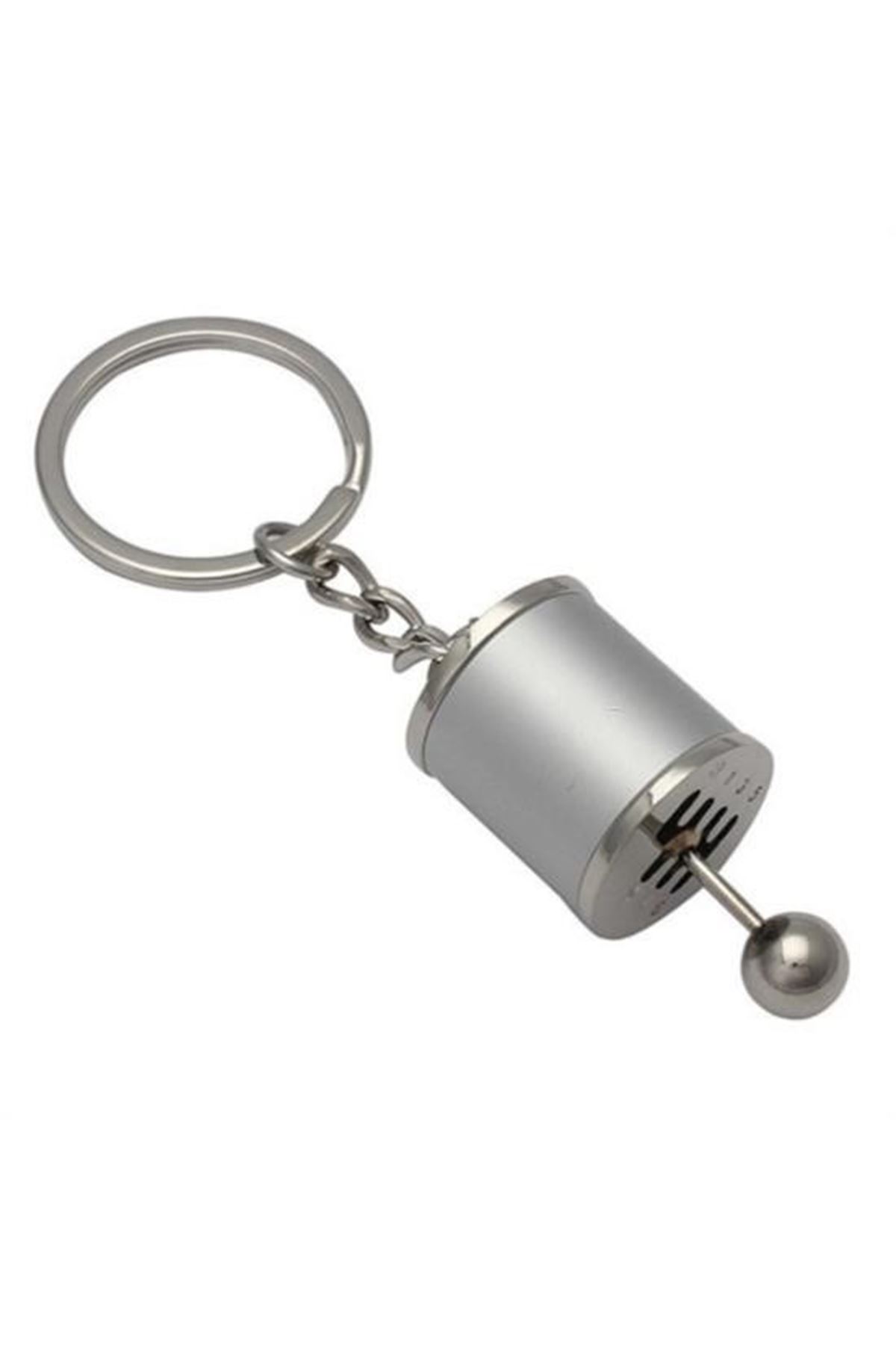 Tbl Dekor® Hareketli Araba Vites Anahtarlık Altı Hız Manuel Vites Dişli Shifter Topuzu Metal Anahtarlık