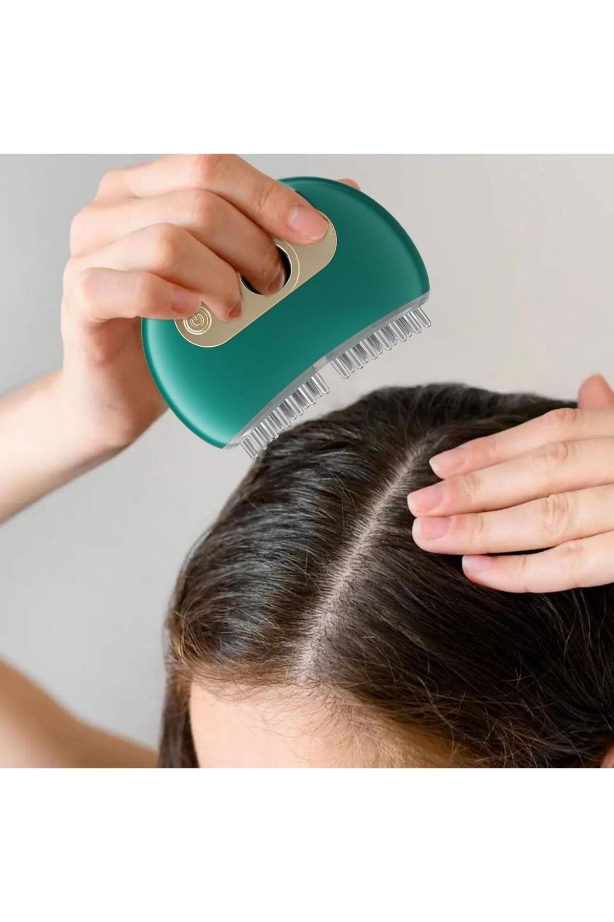 Tbl Dekor® 1 Adet Akıllı Elektrik Akımlı EMS Titreşimli Masaj Tarağı Kademeli Yüz Masaj Aleti Aparatı