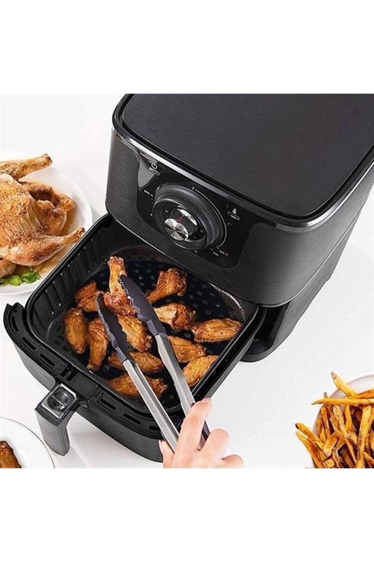 Tbl Dekor® Renkli Isıya Dayanıklı Yıkanılabilir Silikon Fırın Ve Airfryer Yuvarlak Pişirme Matı 23 Cm