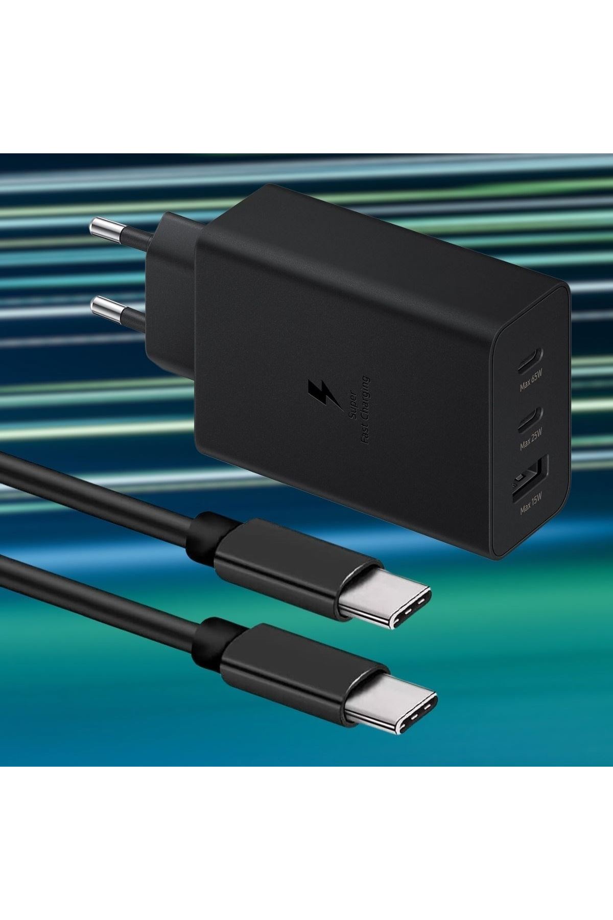 Tbl Dekor® 65W Hızlı Şarj Edebilen TYPE C uçlu Şarj Aleti