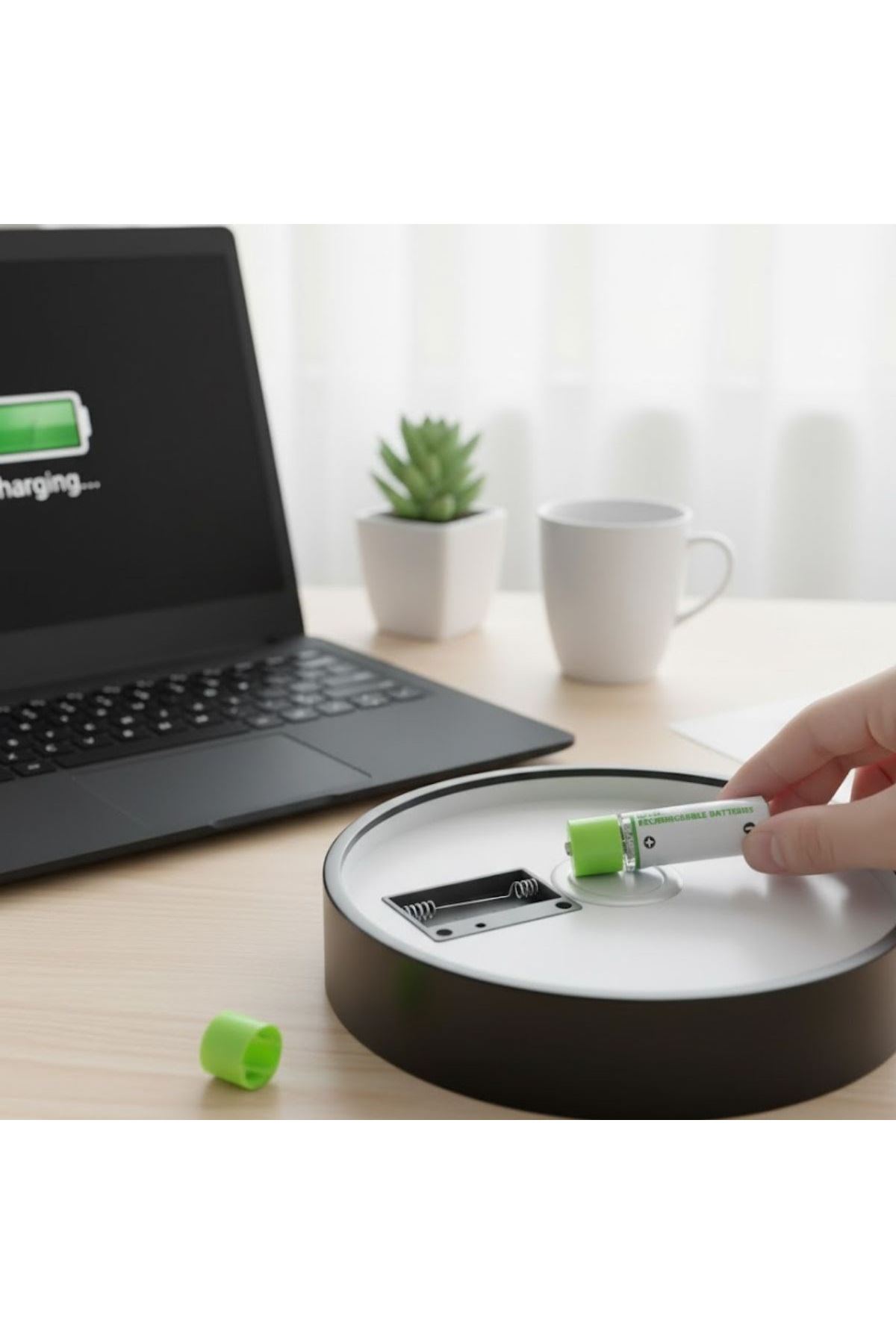 Tbl Dekor® USB Şarjlı 1450mAh AA 1.2V Lityum Kalem Pil – 4'lü Set, Tekrar Şarj Edilebilir Uzun Ömürlü Dönüştürülebilir Batarya