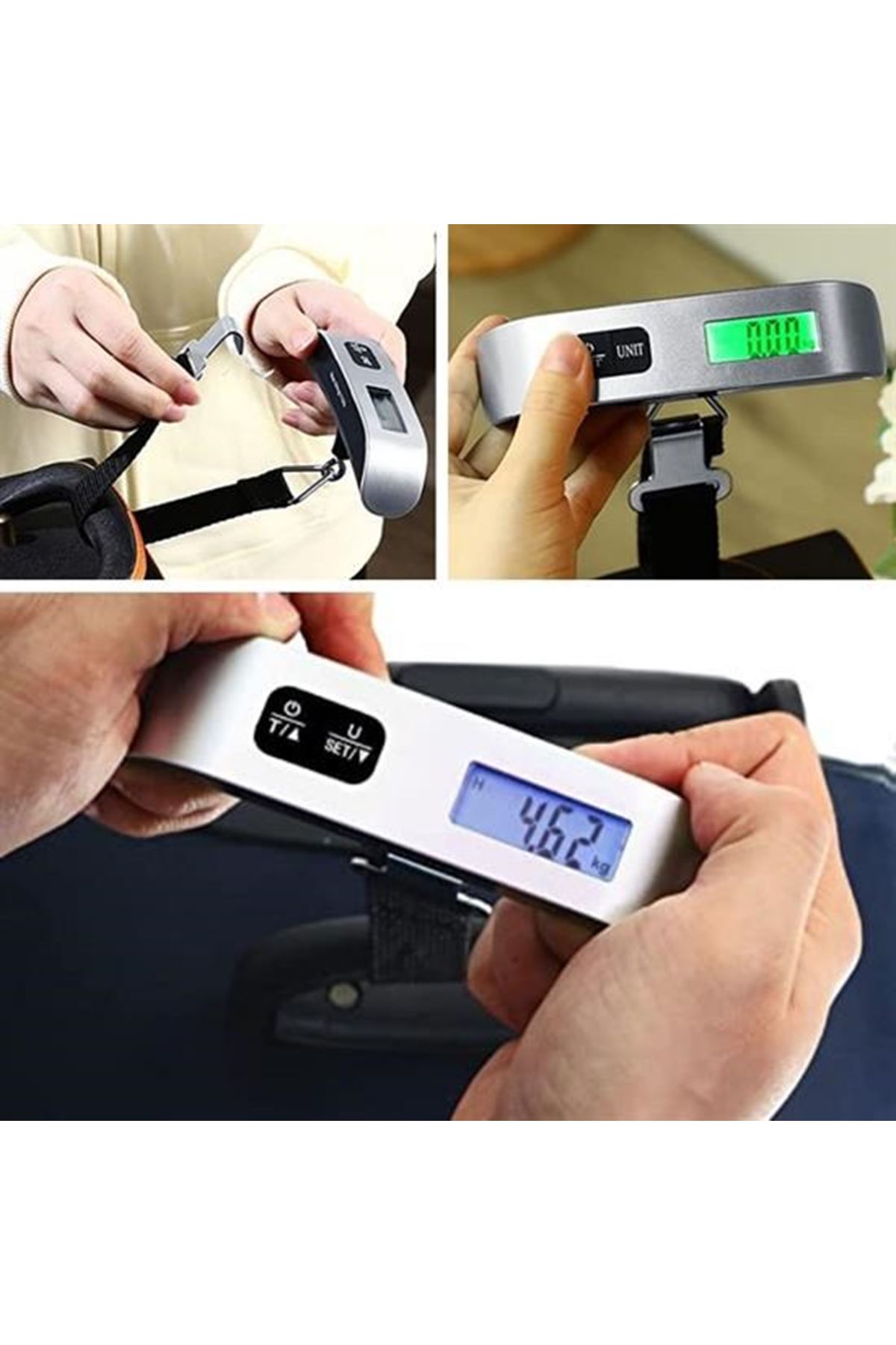 Tbl Dekor® Dijital Ekranlı Valiz Kilo Ölçücü Hassas Valiz Tartısı