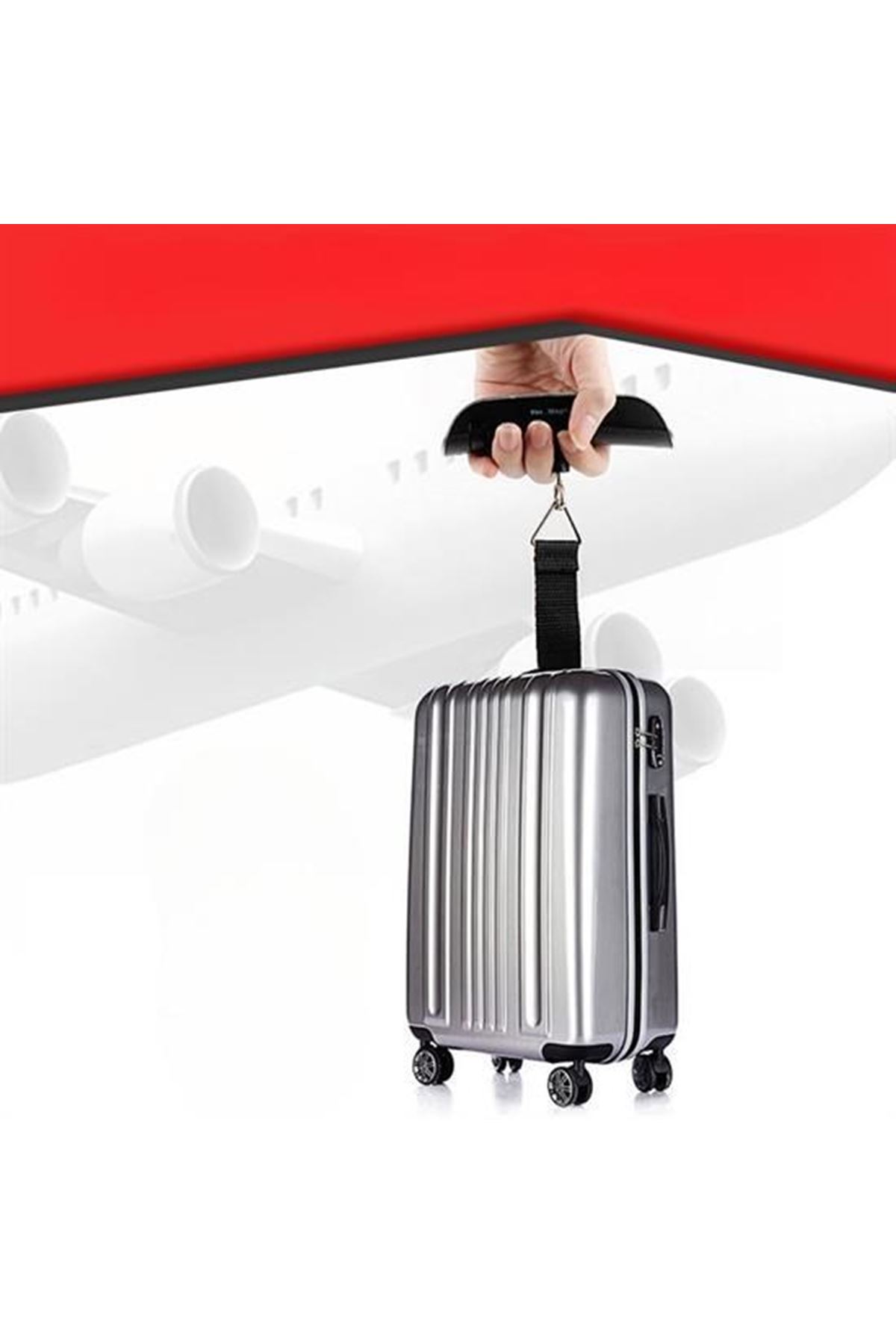 Tbl Dekor® Dijital Ekranlı Valiz Kilo Ölçücü Hassas Valiz Tartısı