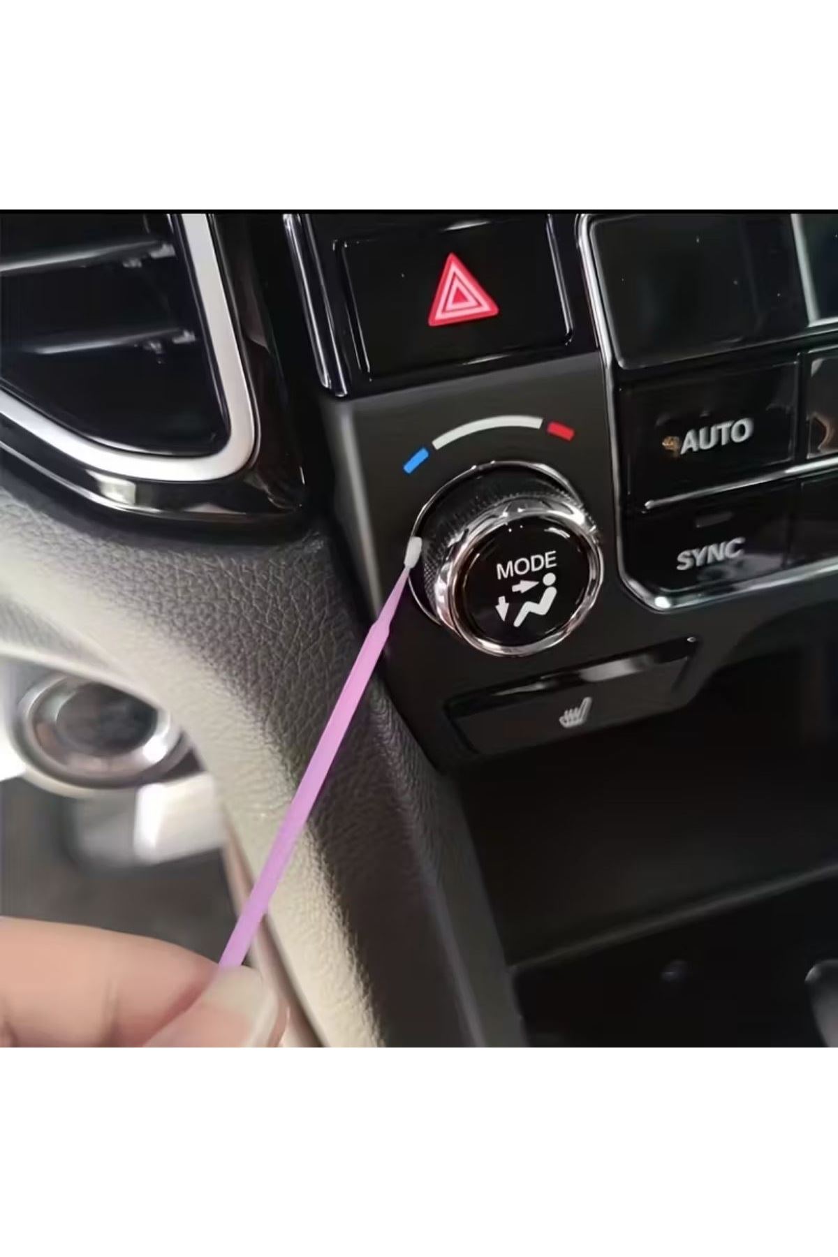 Tbl Dekor® 100’lü Mini Tek Kullanımlık Araba Rötüş Fırçası –İnce Uçlu Yumuşak Kıllı Boya Uygulayıcı, Otomotiv Detaylandırma