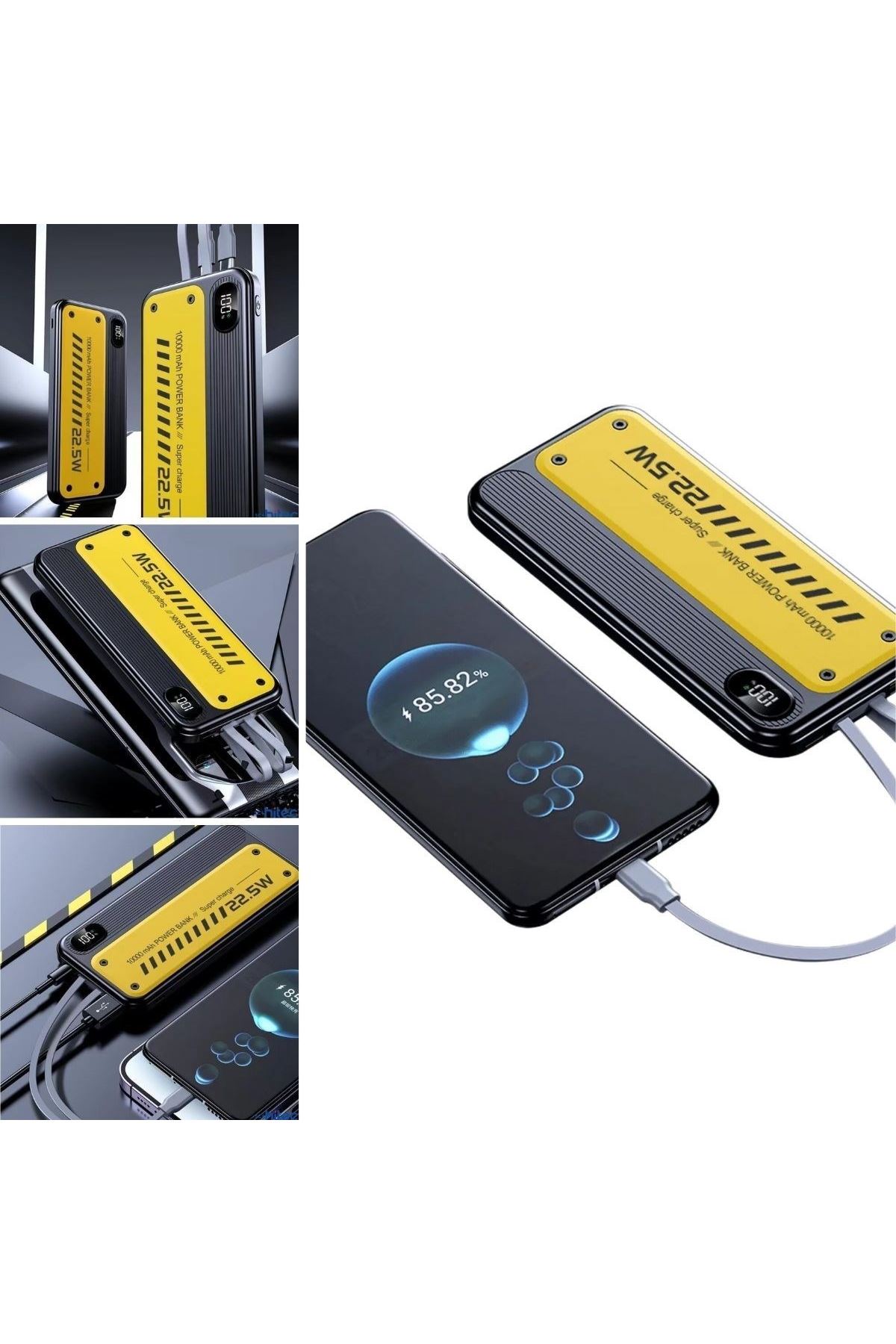 Tbl Dekor® 10000 mAh Hızlı Şarj Özellikli Aynı Anda 4 Cihazı Şarj Edebilen Powerbank