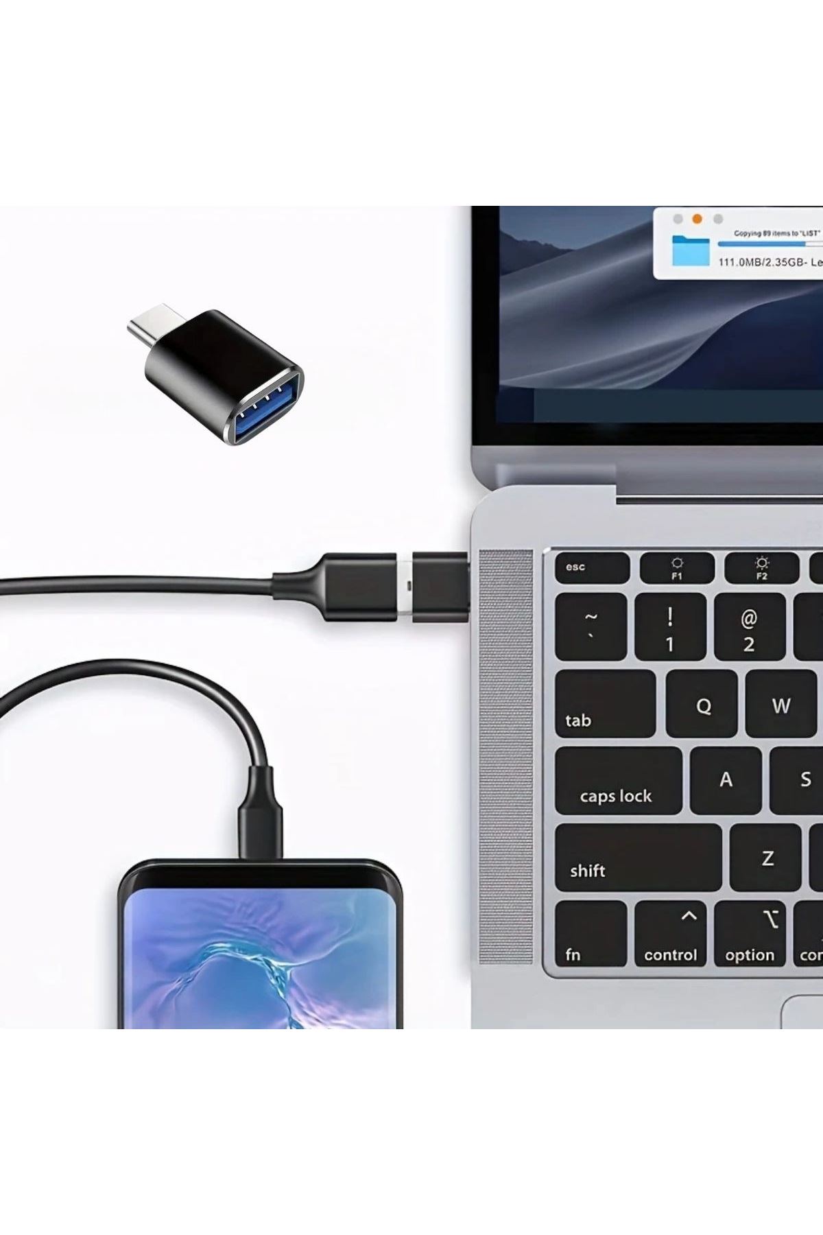 Tbl Dekor® 1 Adet Usb to C Adaptor Dişi Çevirici Dönüştürücü Adaptör