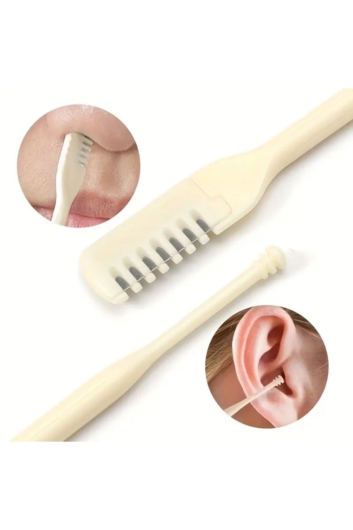 Tbl Dekor® 2'Si Bir Arada 2 Parça Kutulu Burun Kıl Alma ve Kulak Temizleme Aparatı