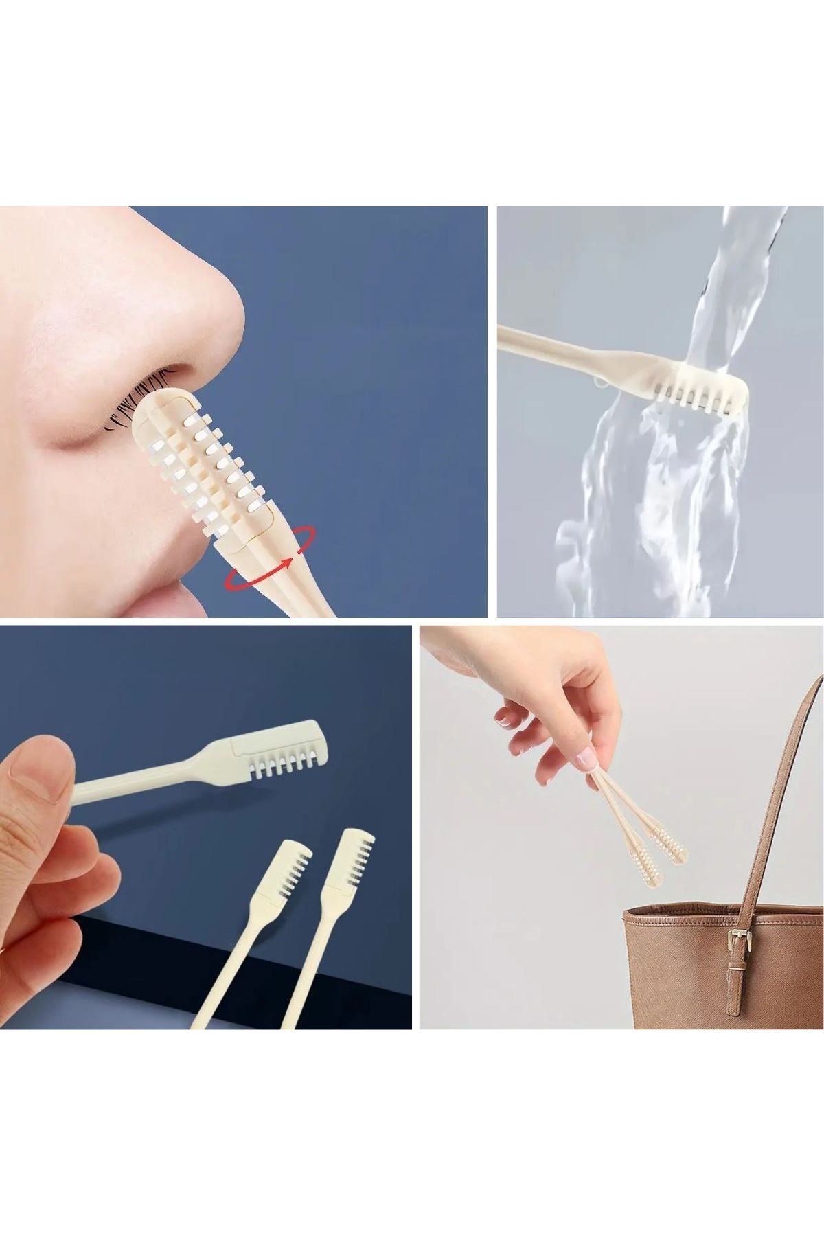 Tbl Dekor® 2'Si Bir Arada 2 Parça Kutulu Burun Kıl Alma ve Kulak Temizleme Aparatı