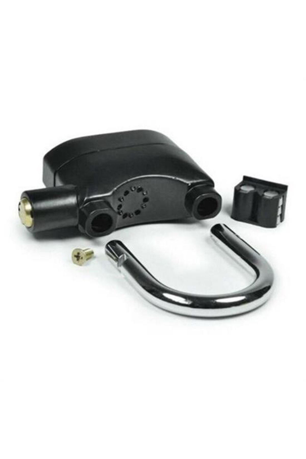 Tbl Dekor® Desibel Siyah Alarmlı Çok Fonksiyonlu Ekstra Güvenlikli Kare Asma Dolap Kilidi