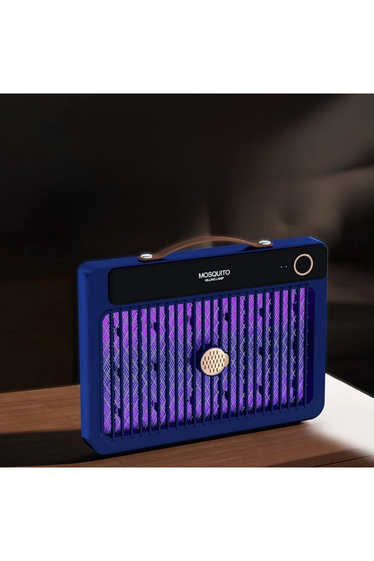 Tbl Dekor® 4000mAh Şarj Edilebilir Kablosuz 3000V Yüksek Güçlü Elektrikli Sivrisinek Öldürücü Sivrisinek Öldürme Lambası,Sinek Kıran BG-009 2000 mah