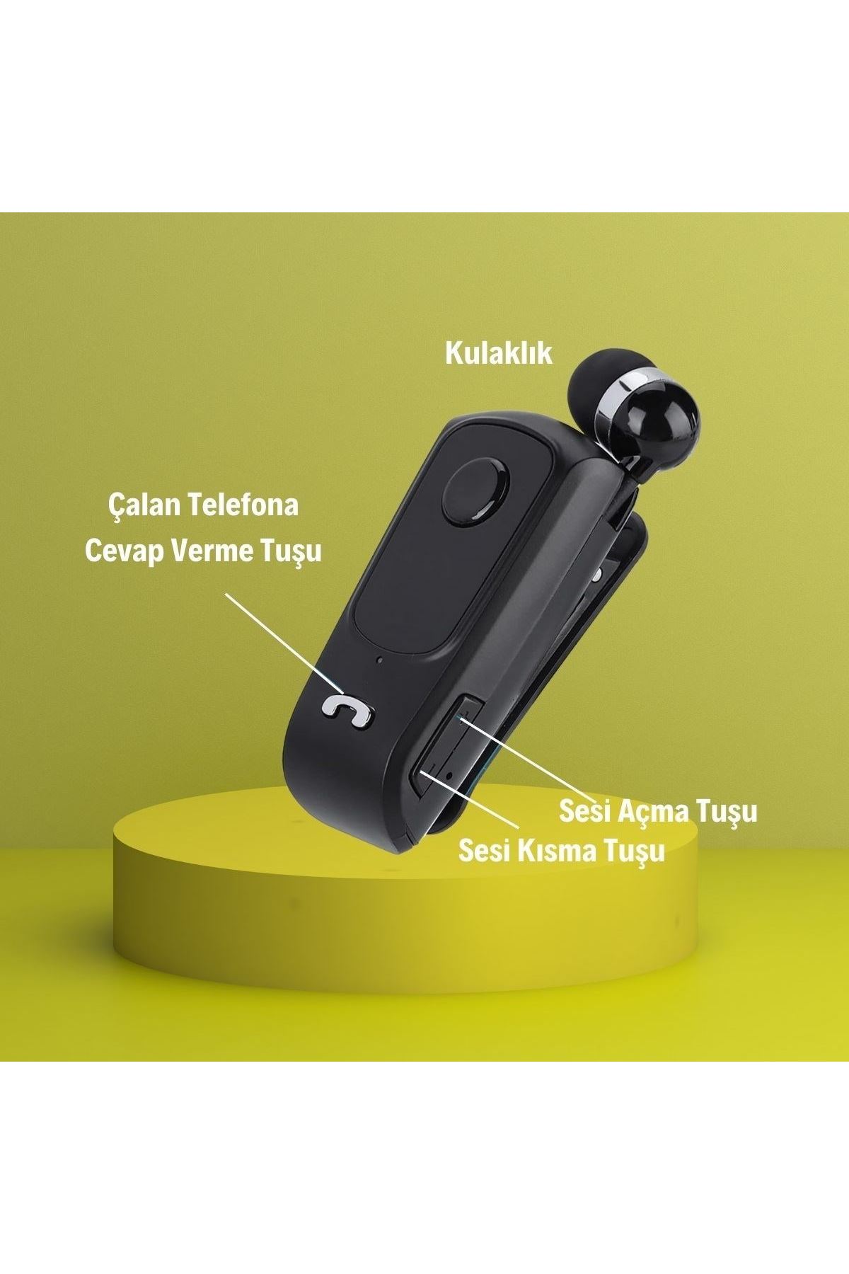 Tbl Dekor® Telefon Bağlantılı Makaralı Kulaklıklı Bluetooth Kulaklık