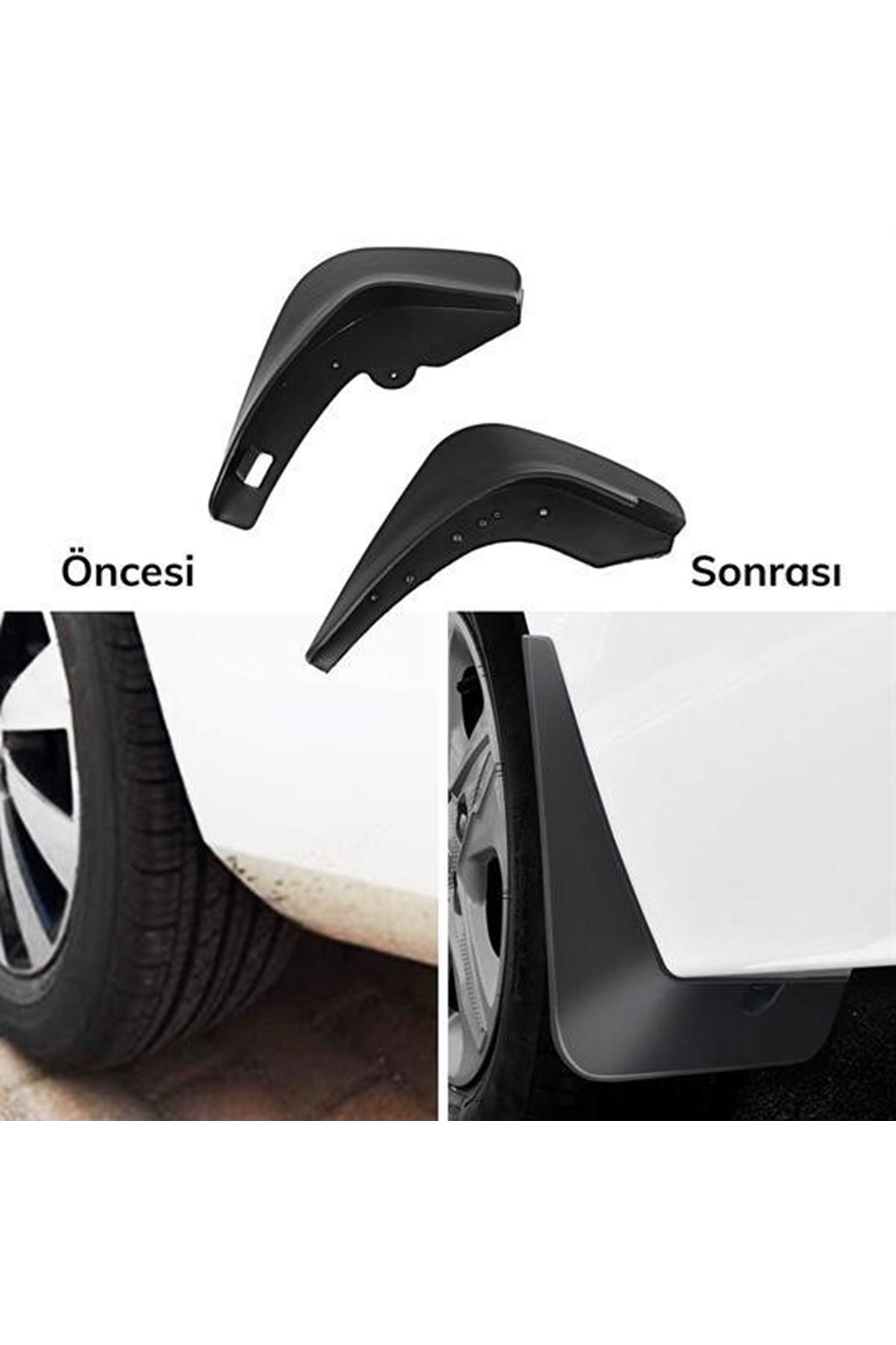 Tbl Dekor® 2 Adet Ön veya Arkaya Uygun Çamur Önleyici Paçalık 32 x19 cm