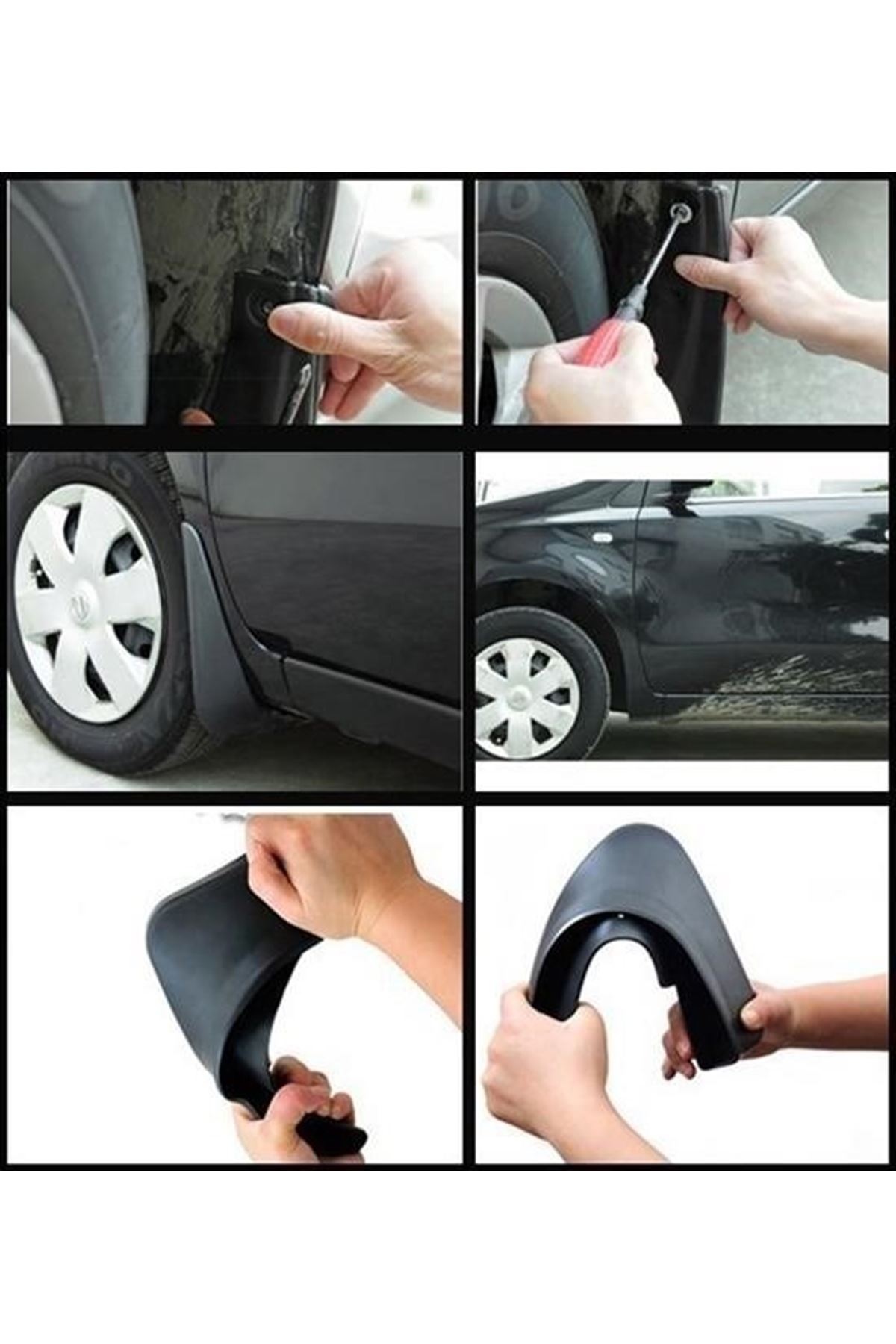 Tbl Dekor® 2 Adet Ön veya Arkaya Uygun Çamur Önleyici Paçalık 32 x19 cm