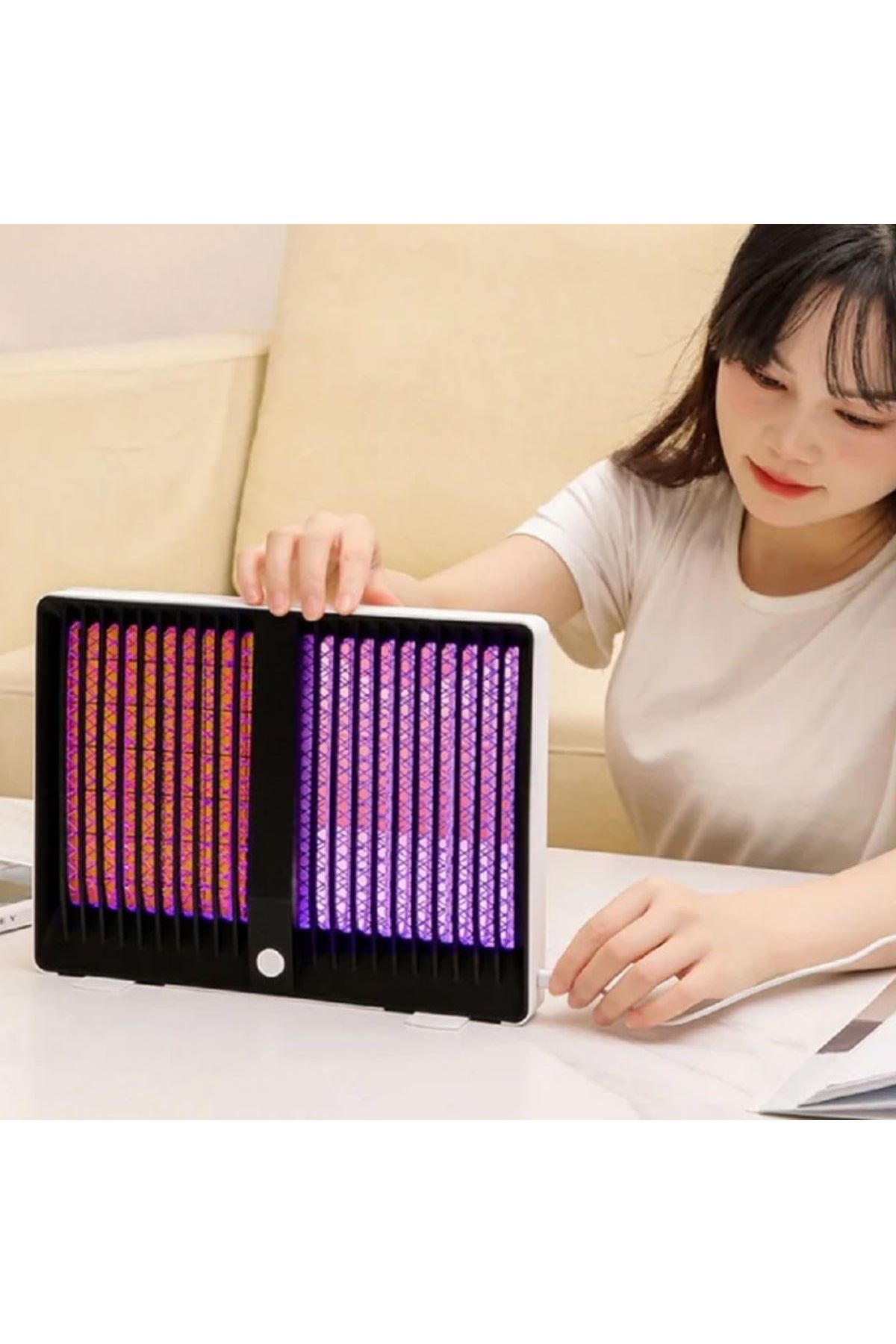 Tbl Dekor® Sivrisinek Öldürücü Lamba Şarjlı Sivrisinek Kovucu Sessiz ve Güçlü Sivrisinek Tuzağı UV Işıklı Sinek Kıran WD023