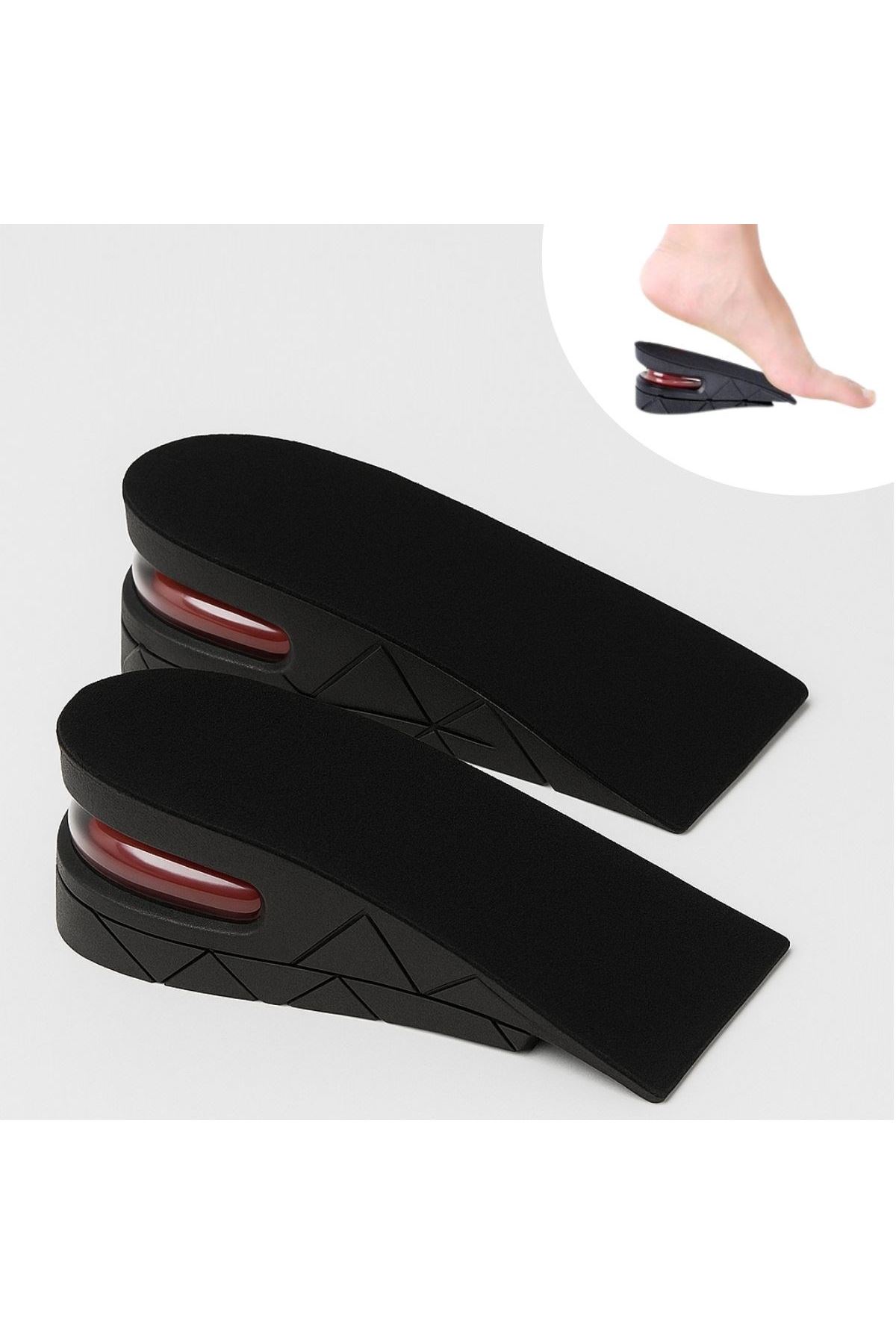 Tbl Dekor® 5 cm Boy Uzatıcı Silikon Ortopedik Topuk Tabanlık – Yüksek Konforlu Gizli Yükseltici Ped (Unisex)