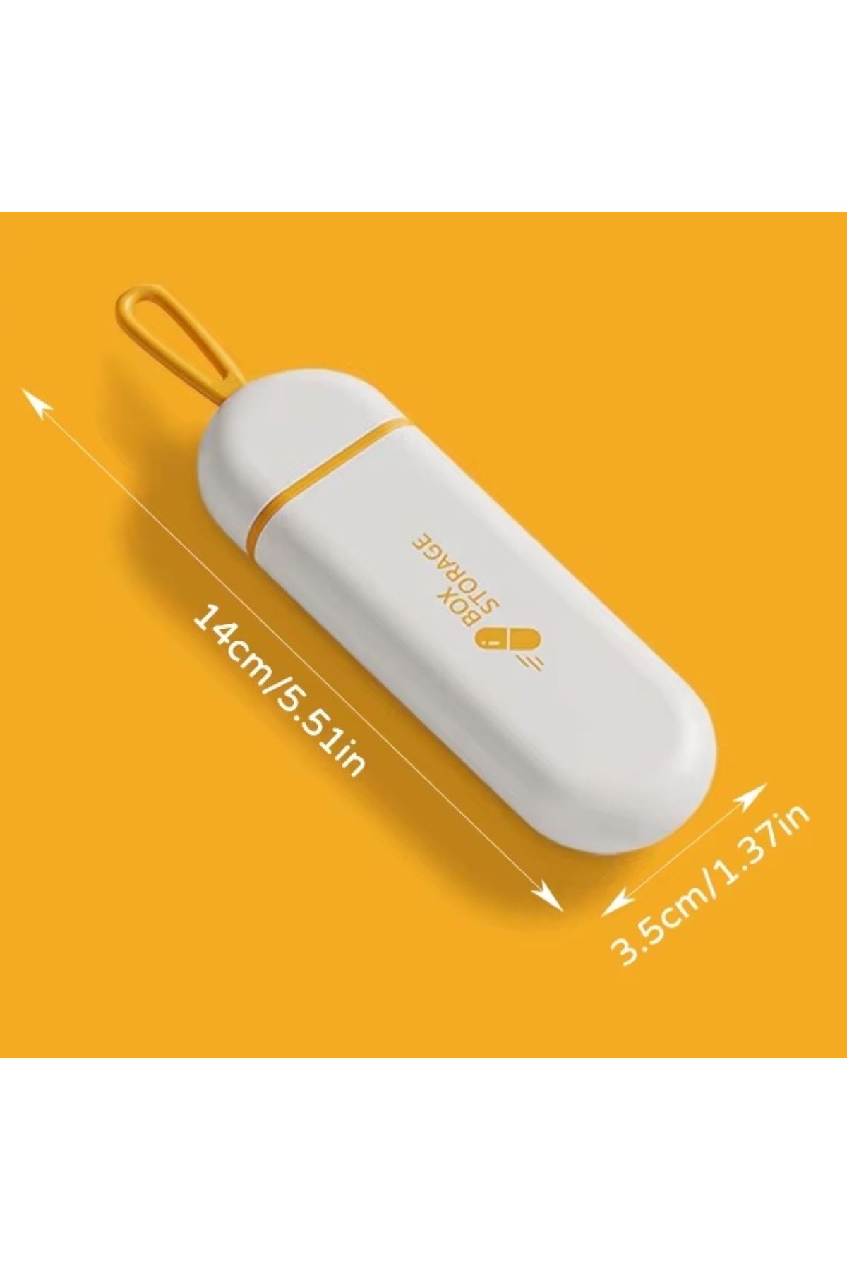 Tbl Dekor® 3 Bölmeli Taşınabilir Seyahat Tipi Hap Saklama Kutusu İlaç Saklama Kutusu