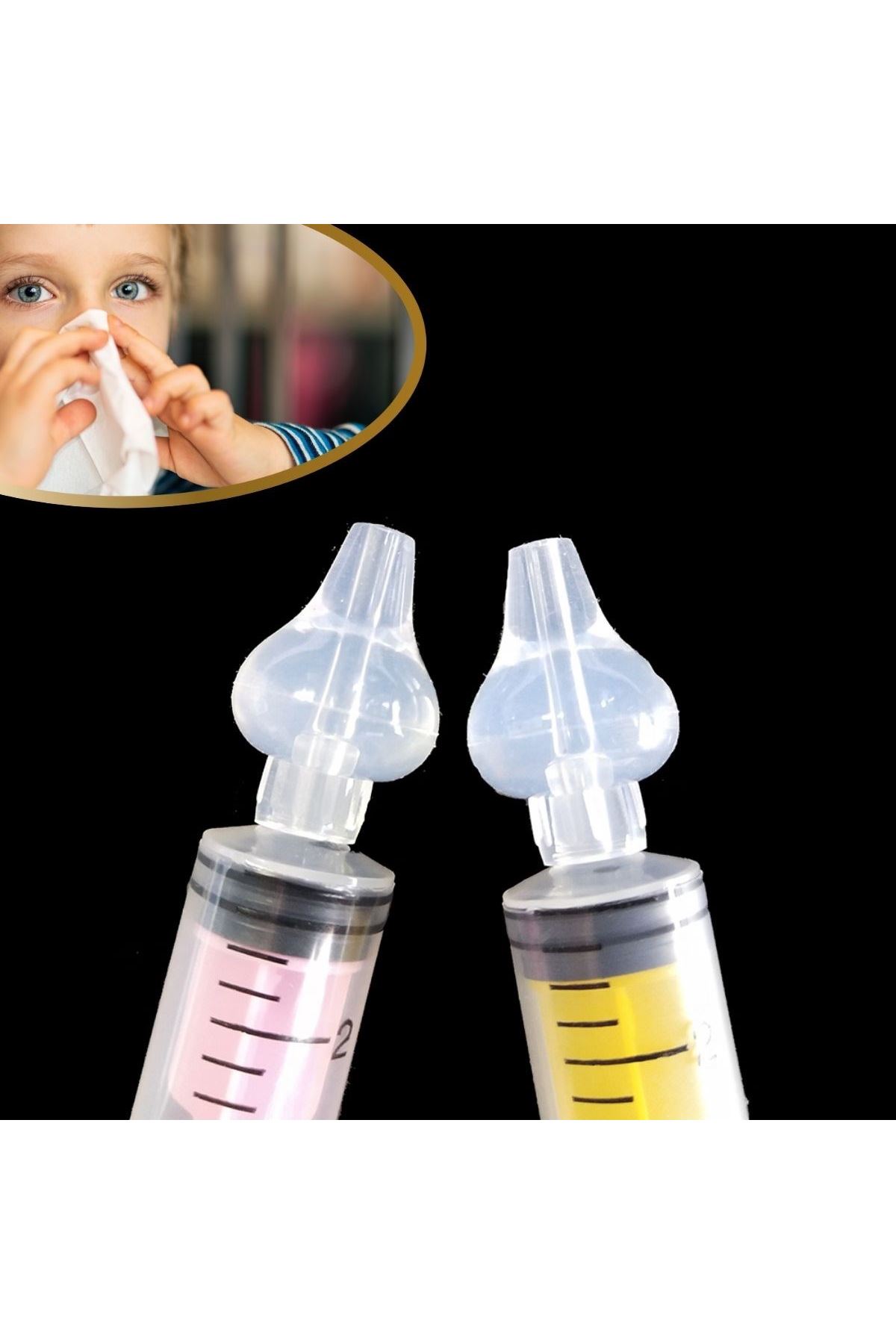 Tbl Dekor® Yeniden Kullanılabilir, Manuel Burun Temizleyici 10ml Kapasiteli Burun Açıcı Şırınga