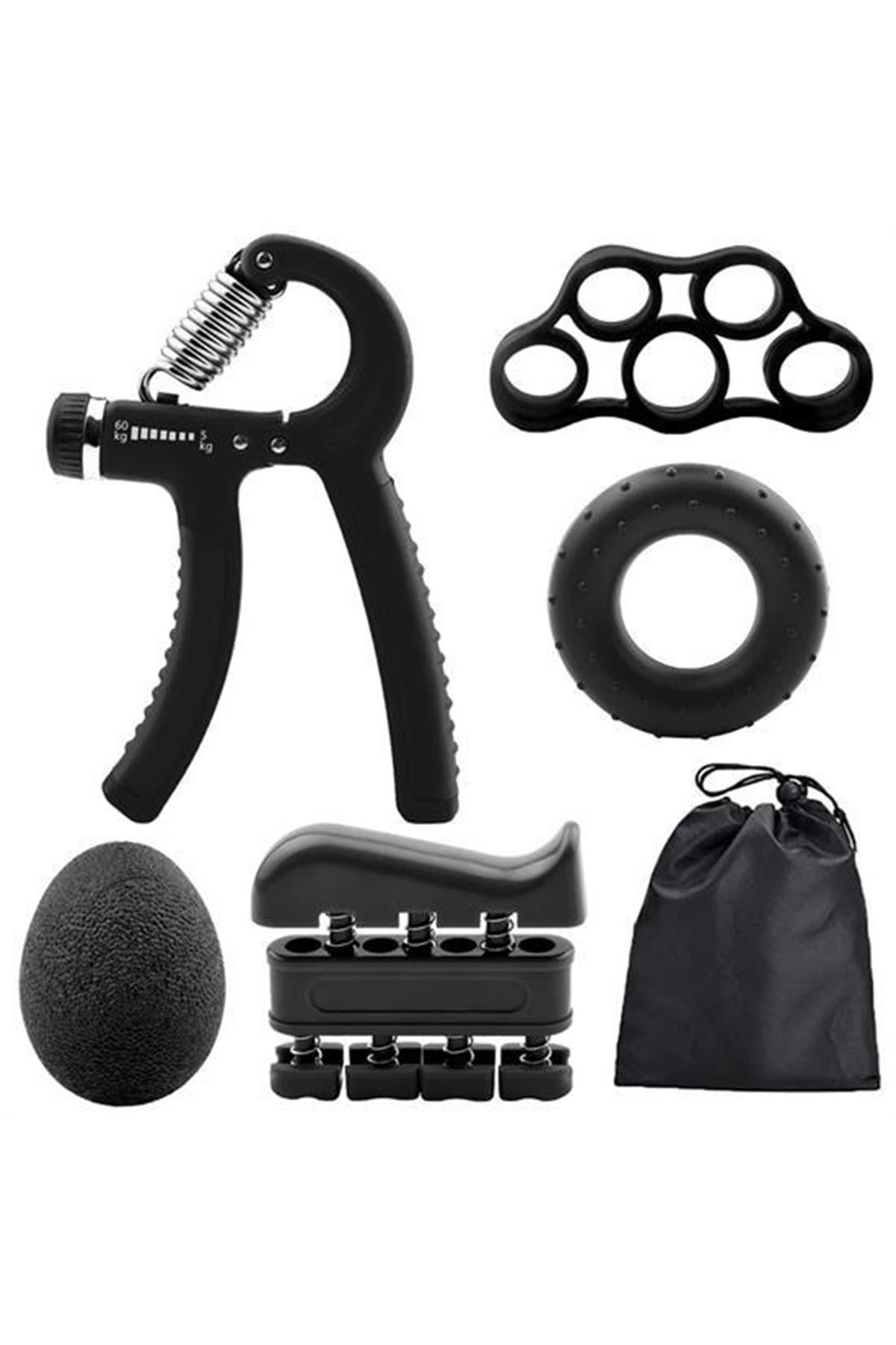 Tbl Dekor® 5 Parça El, Kol ve Parmak Egzersiz Spor Aletleri Seti Fitness Takımı